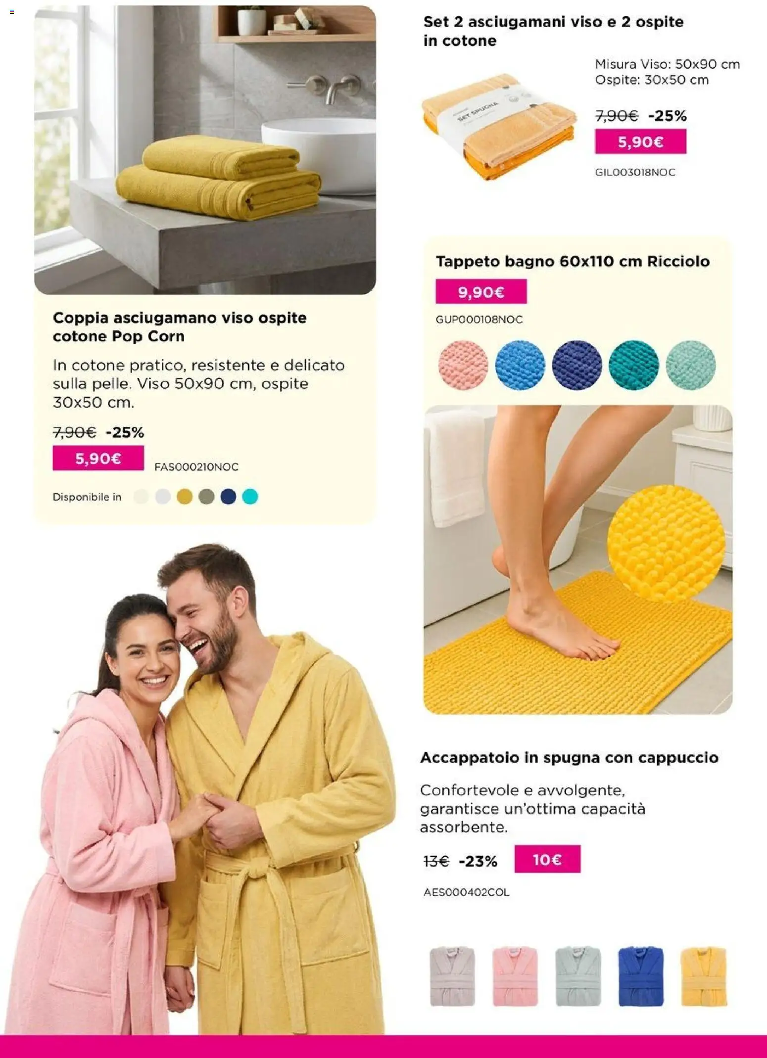 Volantino Kasanova del 15.01.2026 | Pagina: 33 | Prodotti: Spugna, Accappatoio, Cappuccio, Tappeto