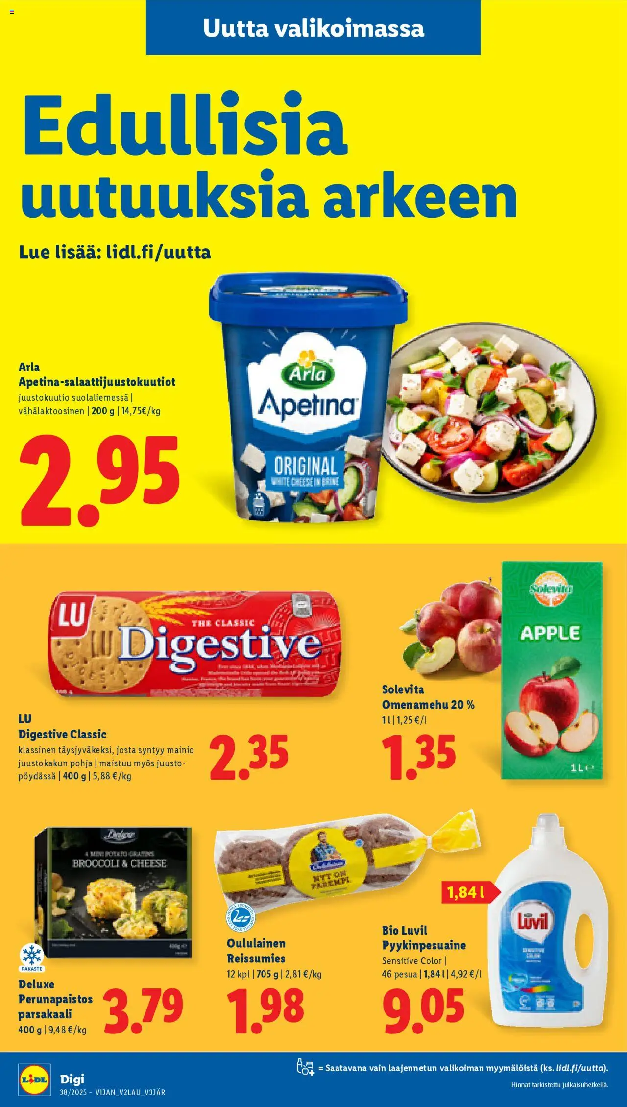 Lidl tarjoukset - Rovaniemi – voimassa 18.09.2025 alkaen | Sivu: 25 | Tuotteet: Parsakaali, Juusto