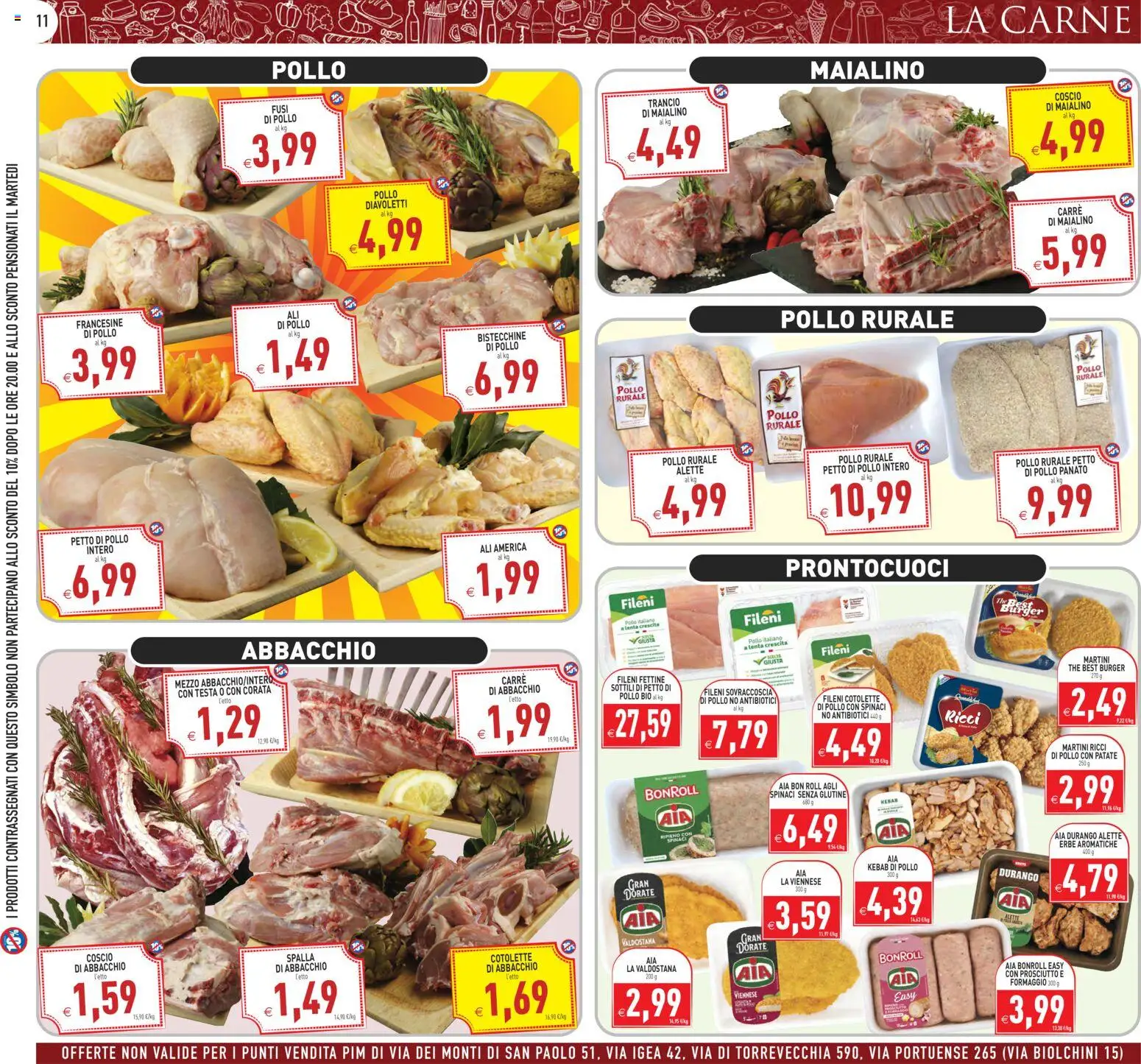 Volantino PIM Supermercati del 17.03.2026 | Pagina: 11 | Prodotti: Pollo, Patate, Formaggio, Polo