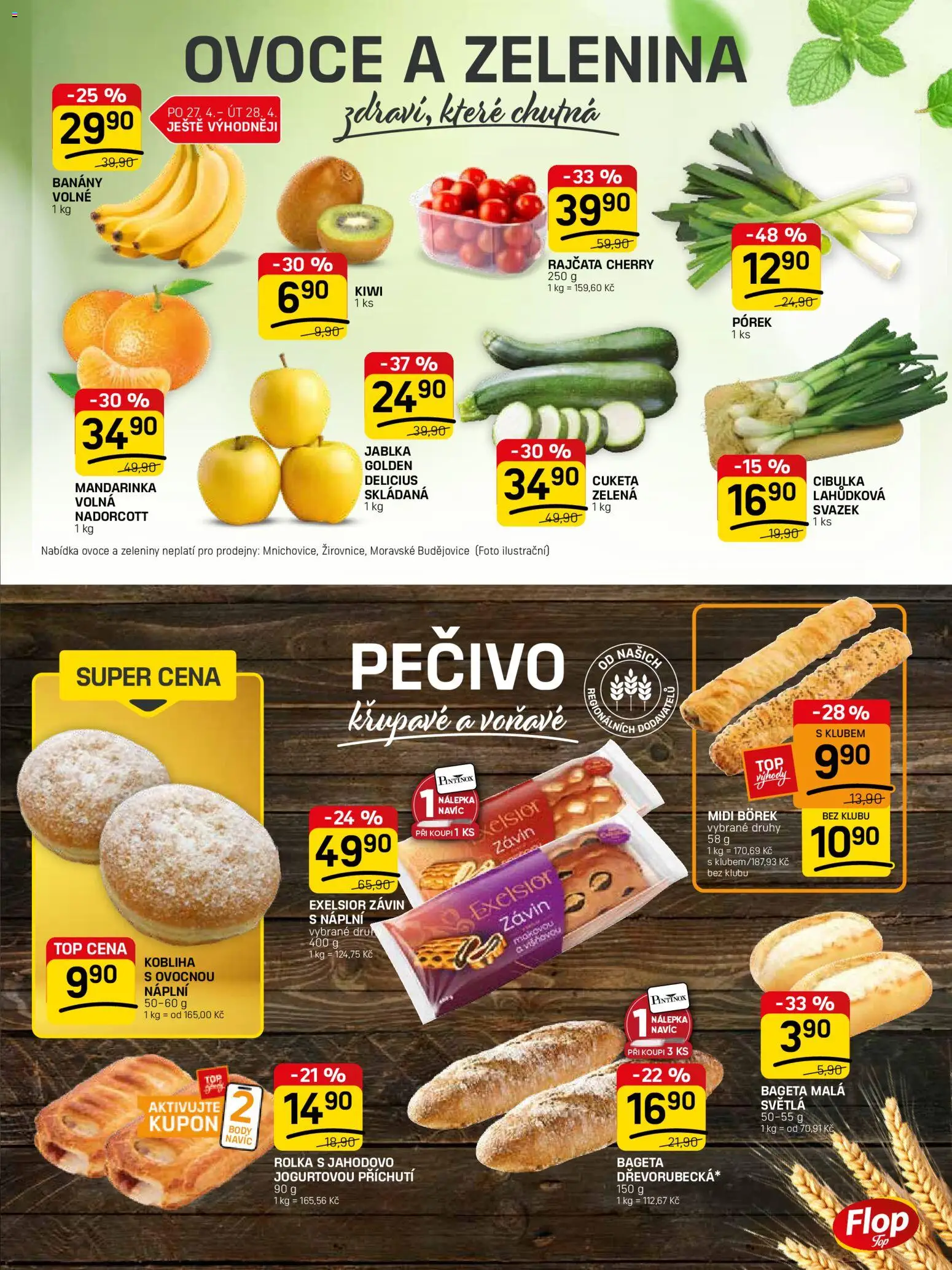 Flop leták - FlopTop od 22.04.2026 | Strana: 3 | Produkty: Jablka, Rajčata, Cuketa, Zelenina