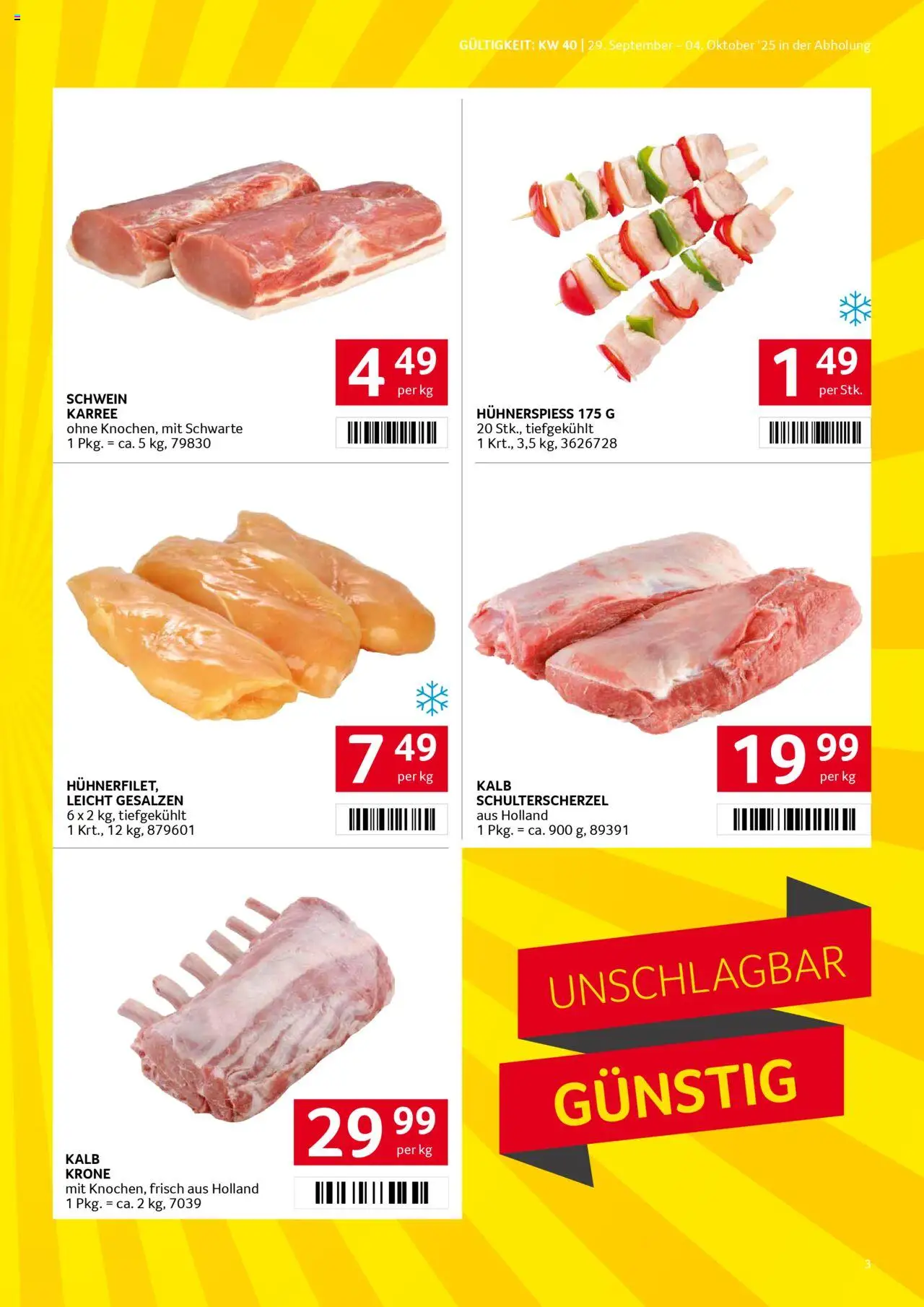 Transgourmet Flugblatt gültig ab 28.09.2025 | Seite: 3