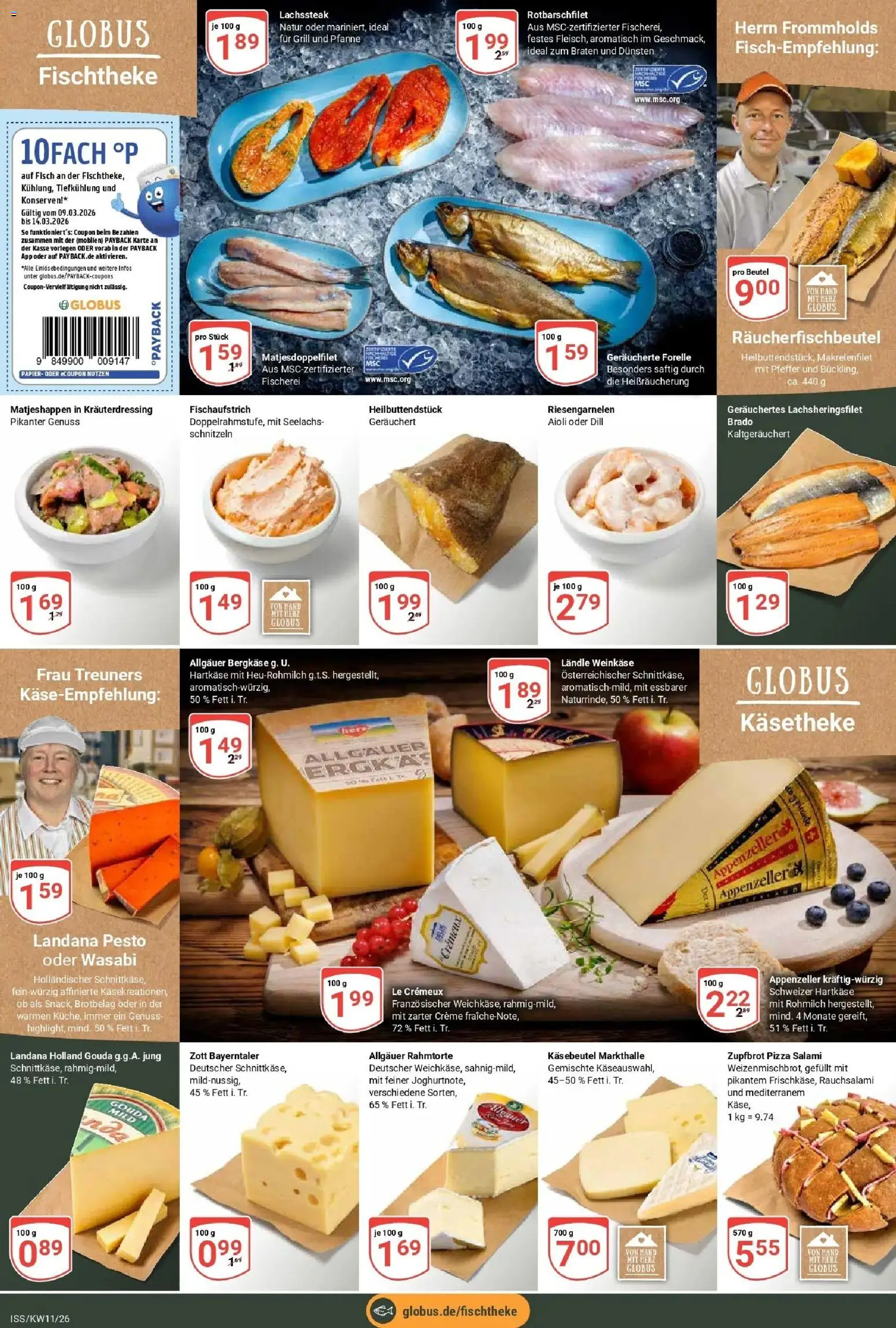 Globus prospekt Isserstedt	 – gültig ab 09.03.2026 | Seite: 7 | Produkte: Grill, Pfeffer, Dill, Salami