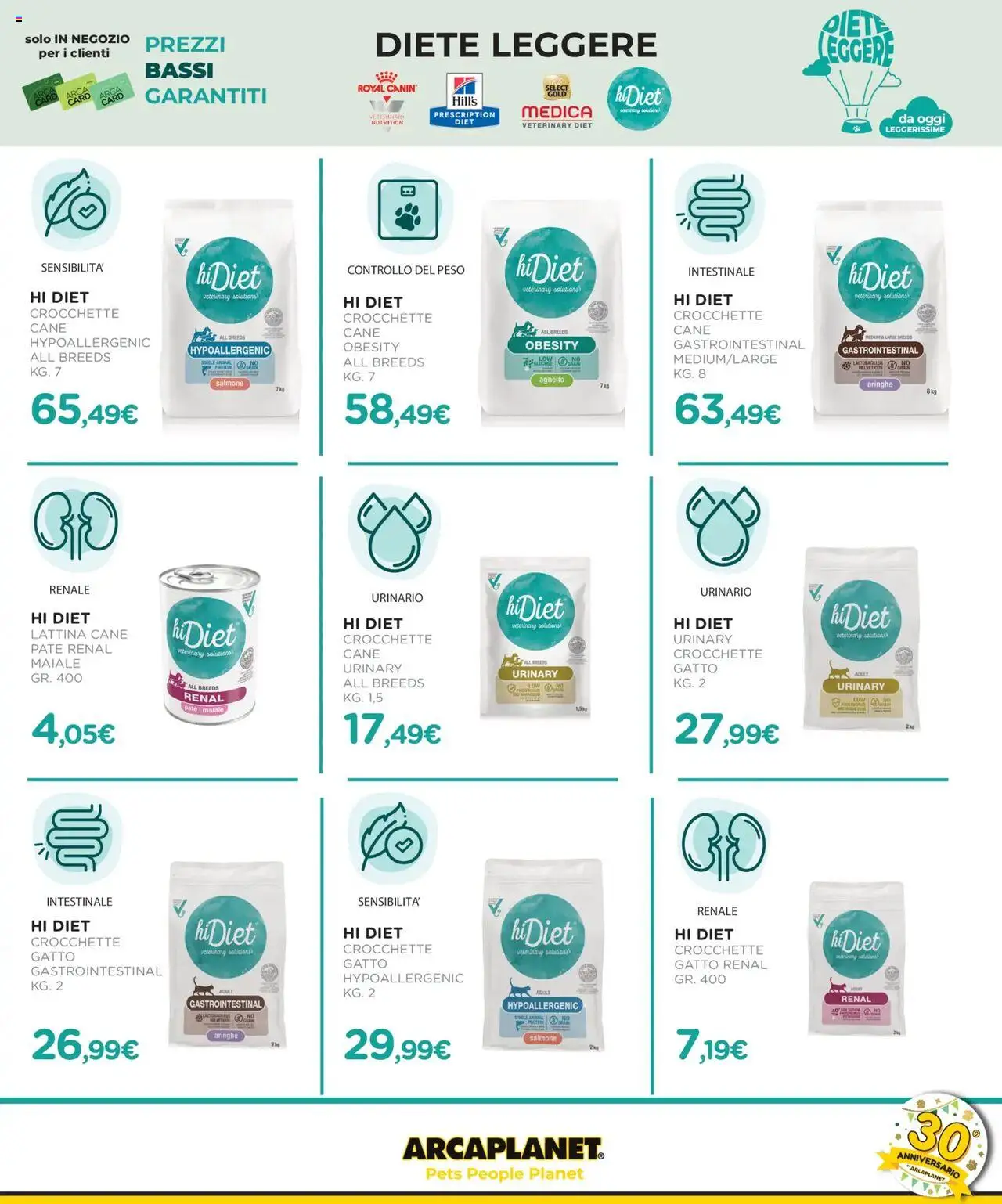 Volantino Arcaplanet del 11.08.2025 | Pagina: 15 | Prodotti: Paté, Maiale, Crocchette, Crocchette cane