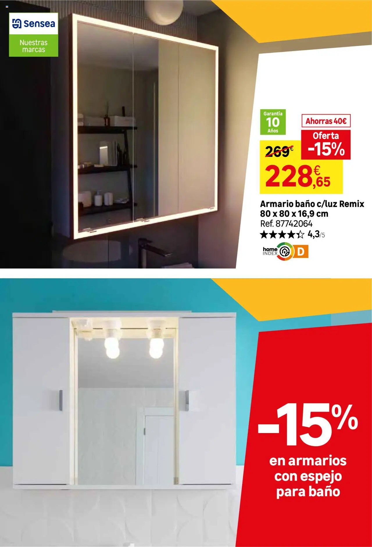 Leroy Merlin catálogo │ válido desde el 26.08.2025 | Página: 65 | Productos: Armario, Baño, Espejo