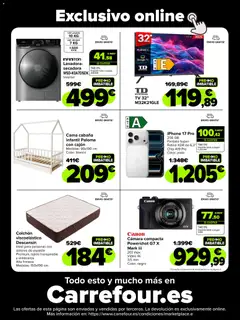 Vista previa Carrefour Cyber Week válido desde el 02.12.2025 | Página: 23 | Productos: Colchon, Iphone, Cámara, Lavadora