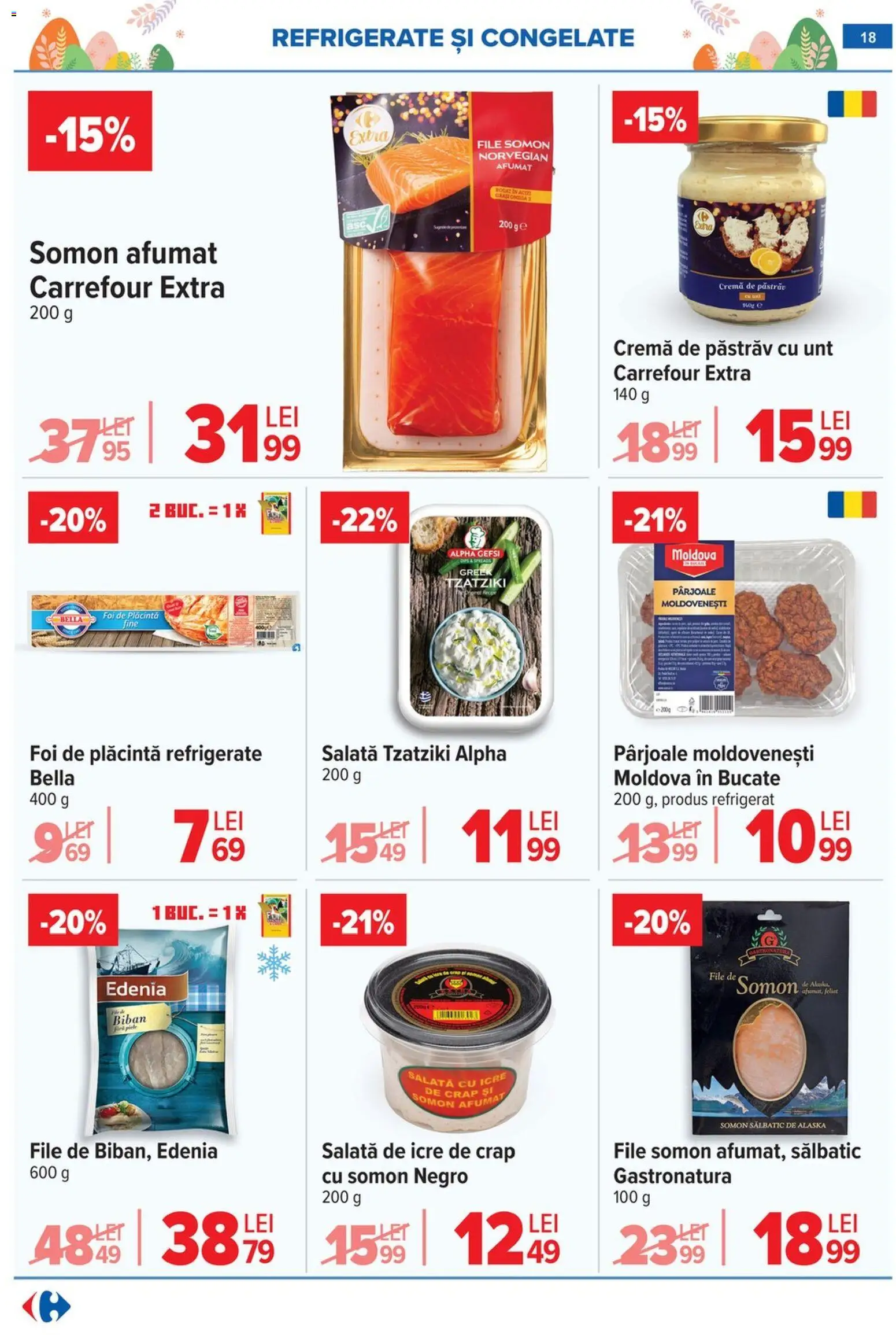 Noul catalog Carrefour – valabil de la 06.04.2026 | Pagină: 24 | Produse: Plăcintă, Unt, Cremă, Salată