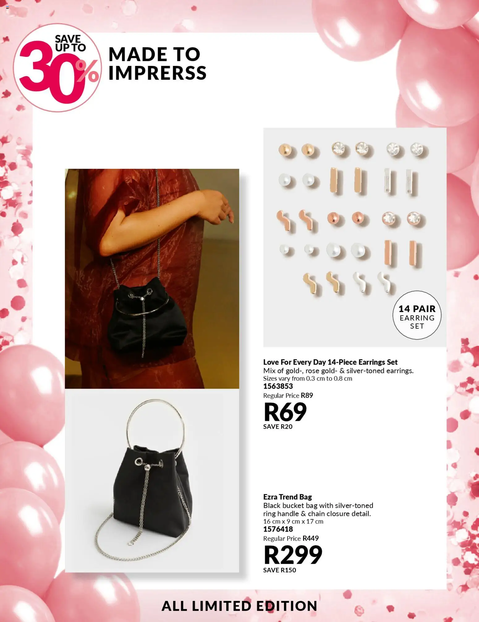 New Avon catalogue – valid from 24.01.2026 | Page: 25 | Products: Earrings, Bag