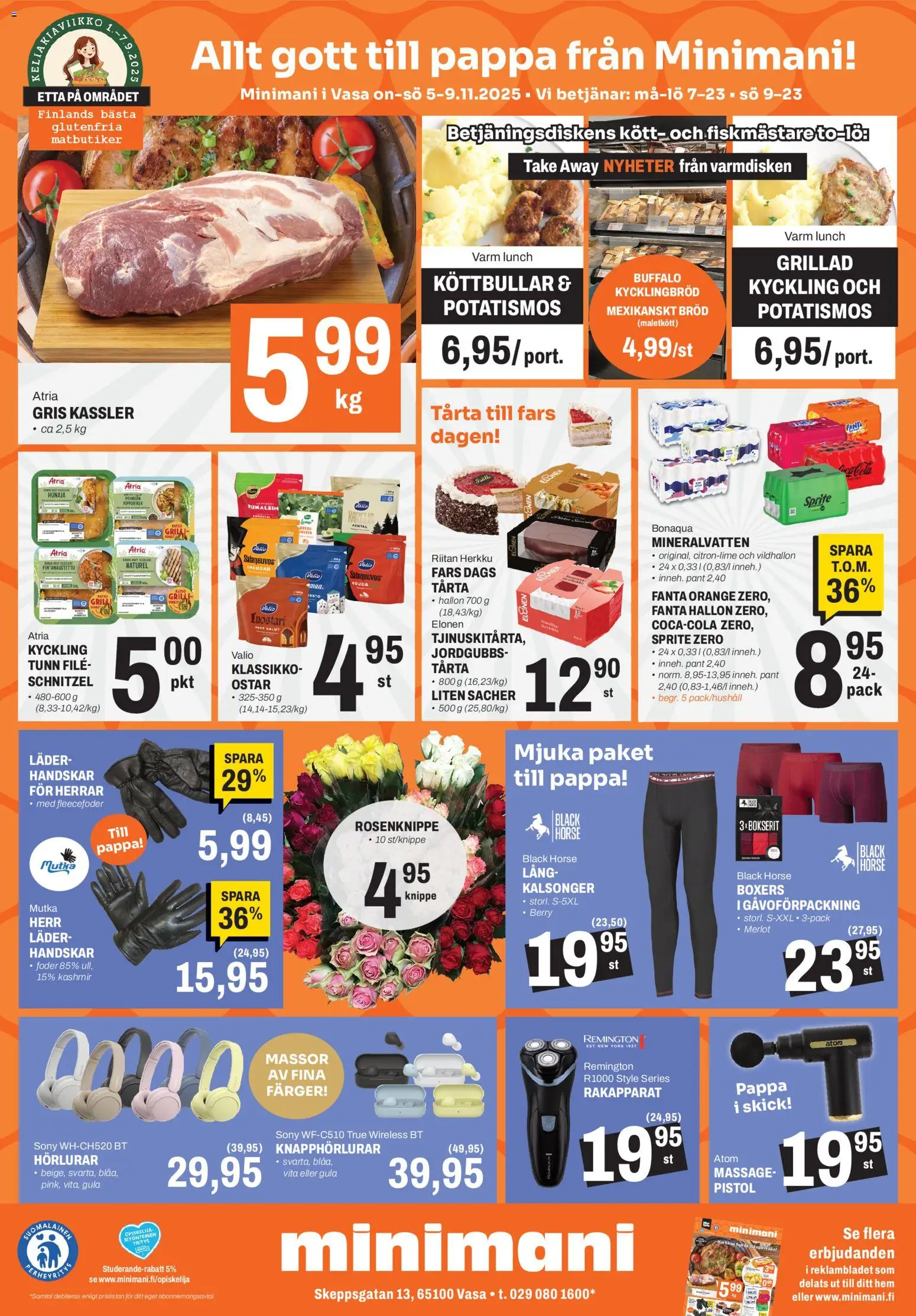 Minimani Tarjoukset - Vaasa – voimassa 05.11.2025 alkaen | Sivu: 2 | Tuotteet: Grilli, Sprite, Cheddar, Fanta