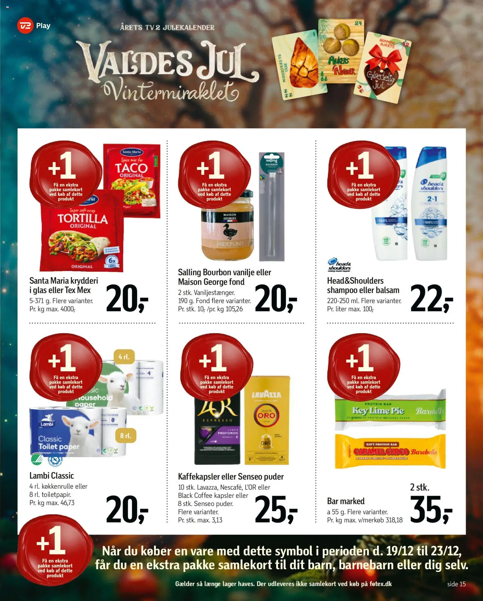 Føtex tilbudsavis – gyldig fra 19.12.2025 | Side: 49 | Produkter: Shampoo, Bourbon, Lime, TV