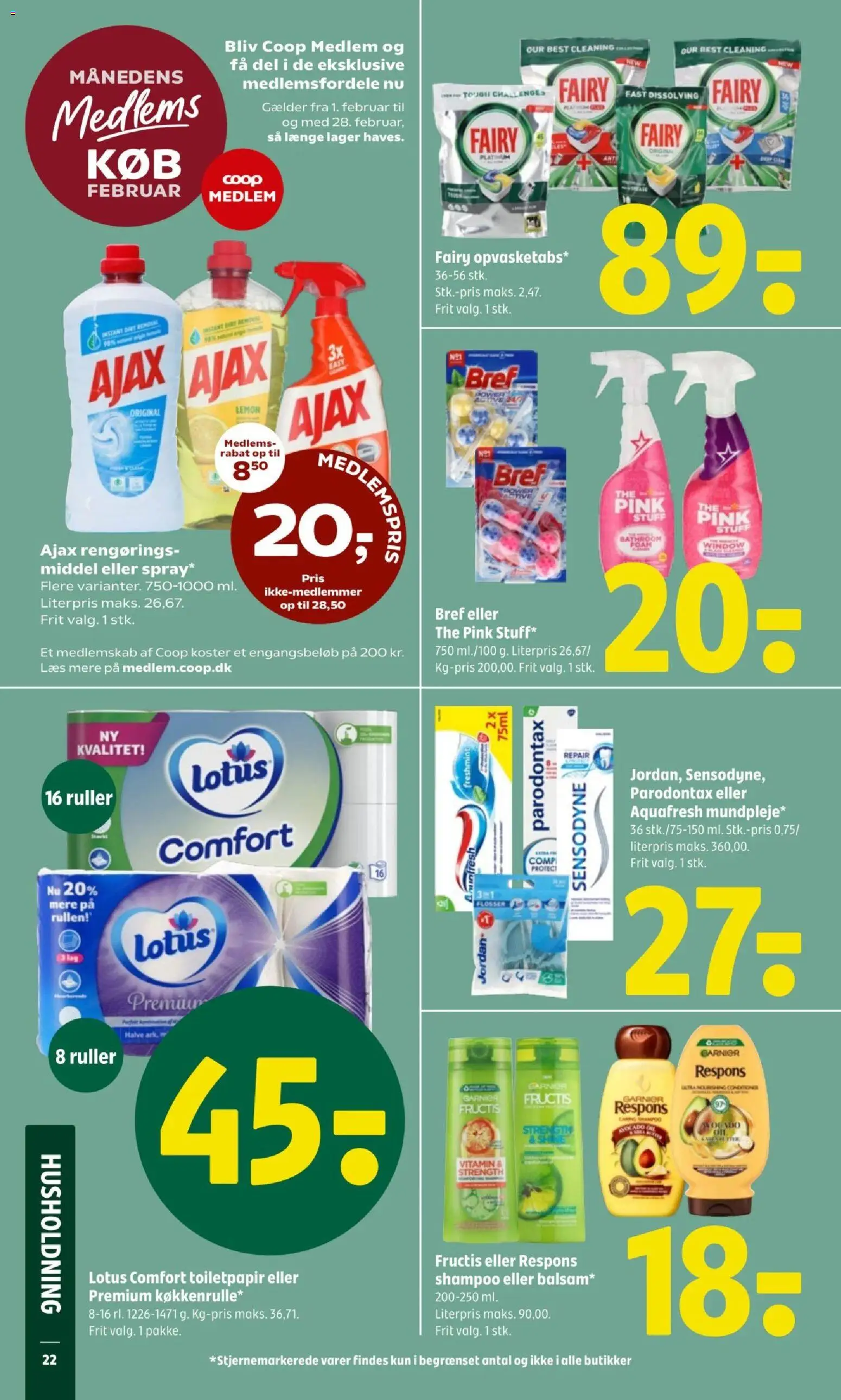 Coop 365 tilbudsavis – gyldig fra 29.01.2026 | Side: 24 | Produkter: Shampoo, Toilet, Tablets