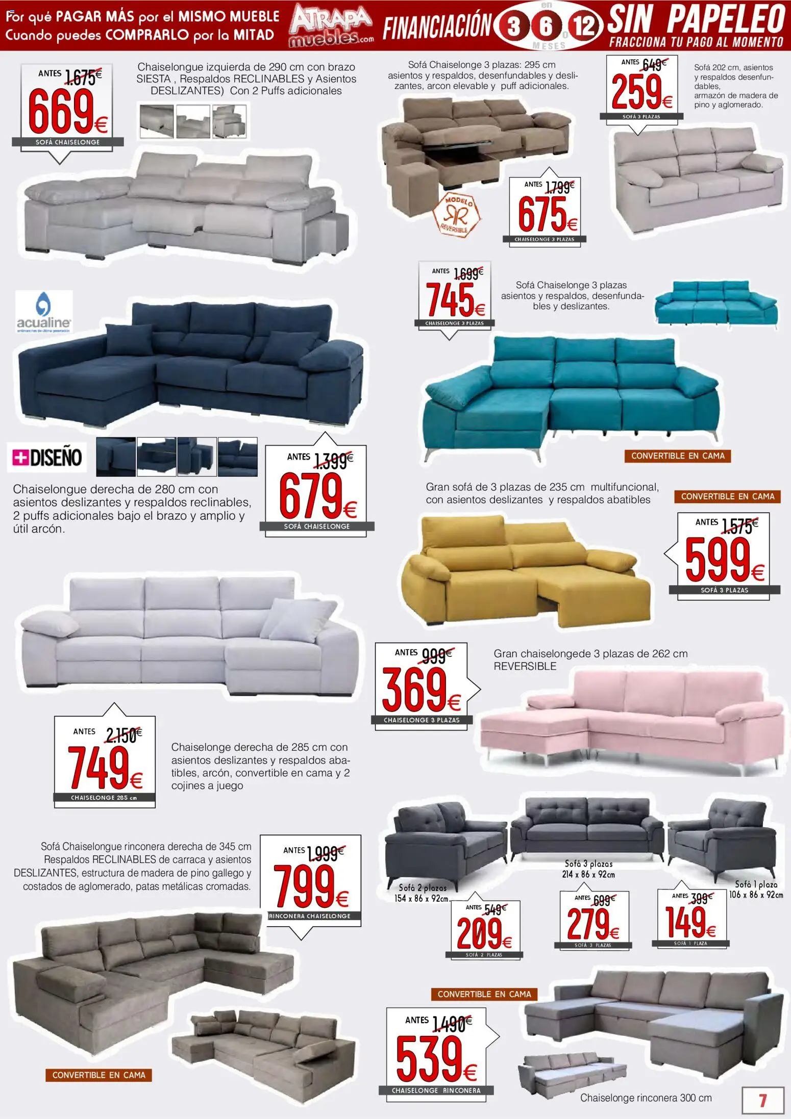 Atrapa Muebles - Black Friday │ válido desde el 14.11.2025 | Página: 33 | Productos: Cama, Sofá