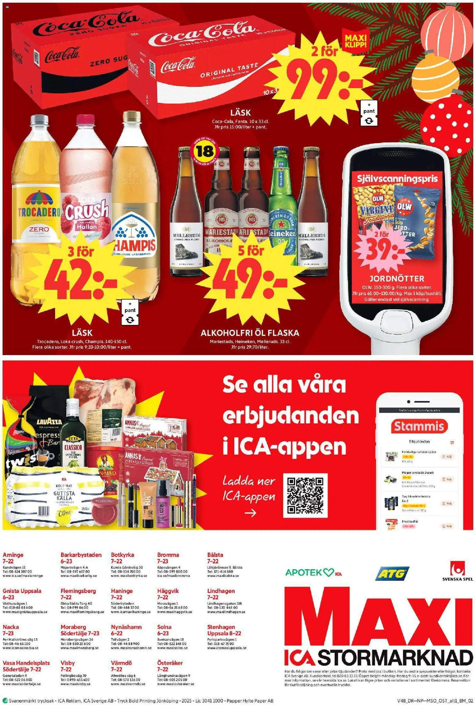 ICA Maxi reklamblad aktuell från 24.11.2025 | Sida: 18 | Produkter: Jord, Loka, Galler, Öl