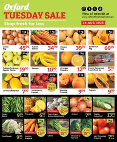 Preview of Oxford Freshmarket specials valid from 26.08.2025