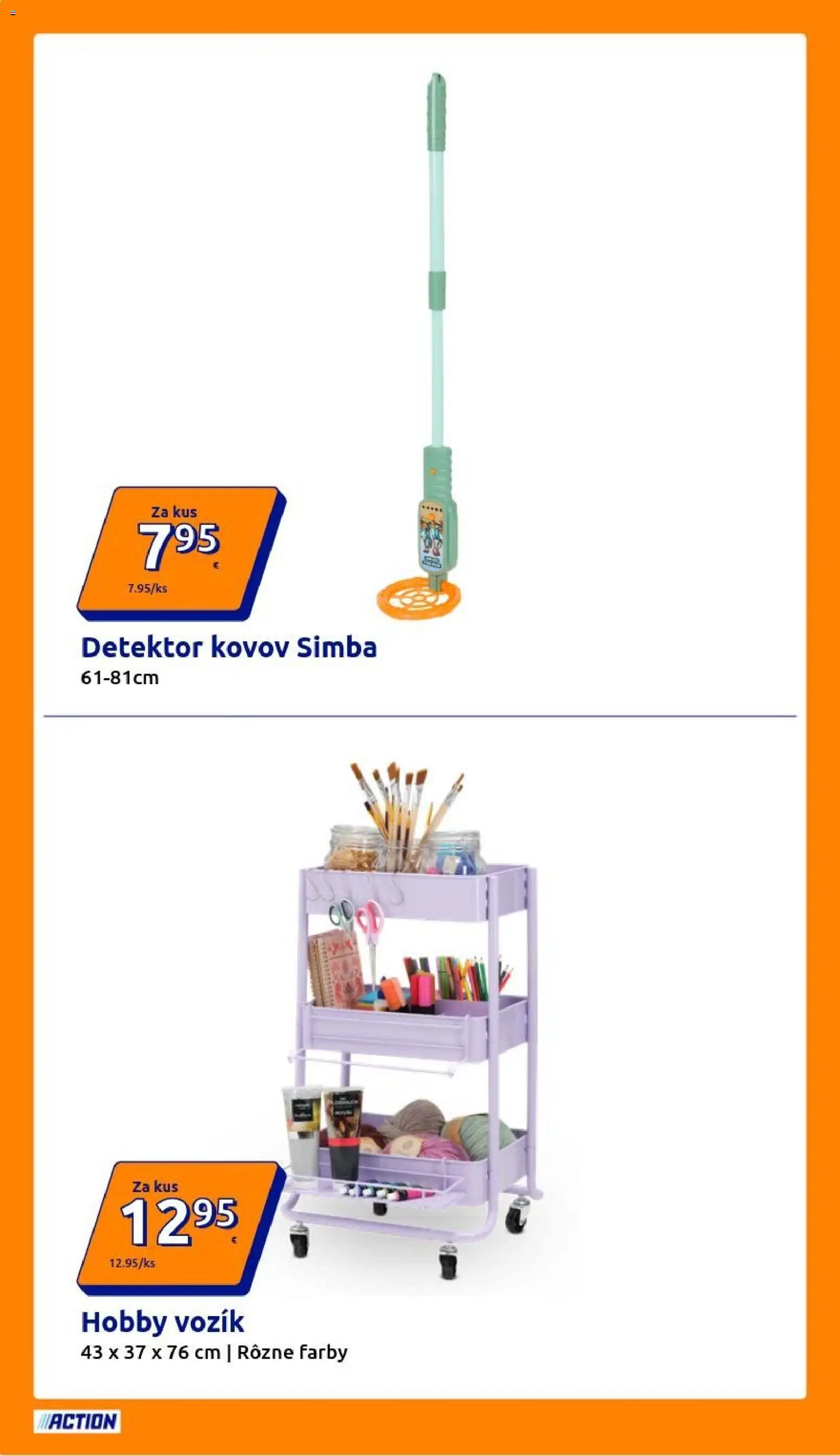 Nové Action akcie – leták je platný od 25.02.2026 | Strana: 8 | Produkty: Detektor kovov