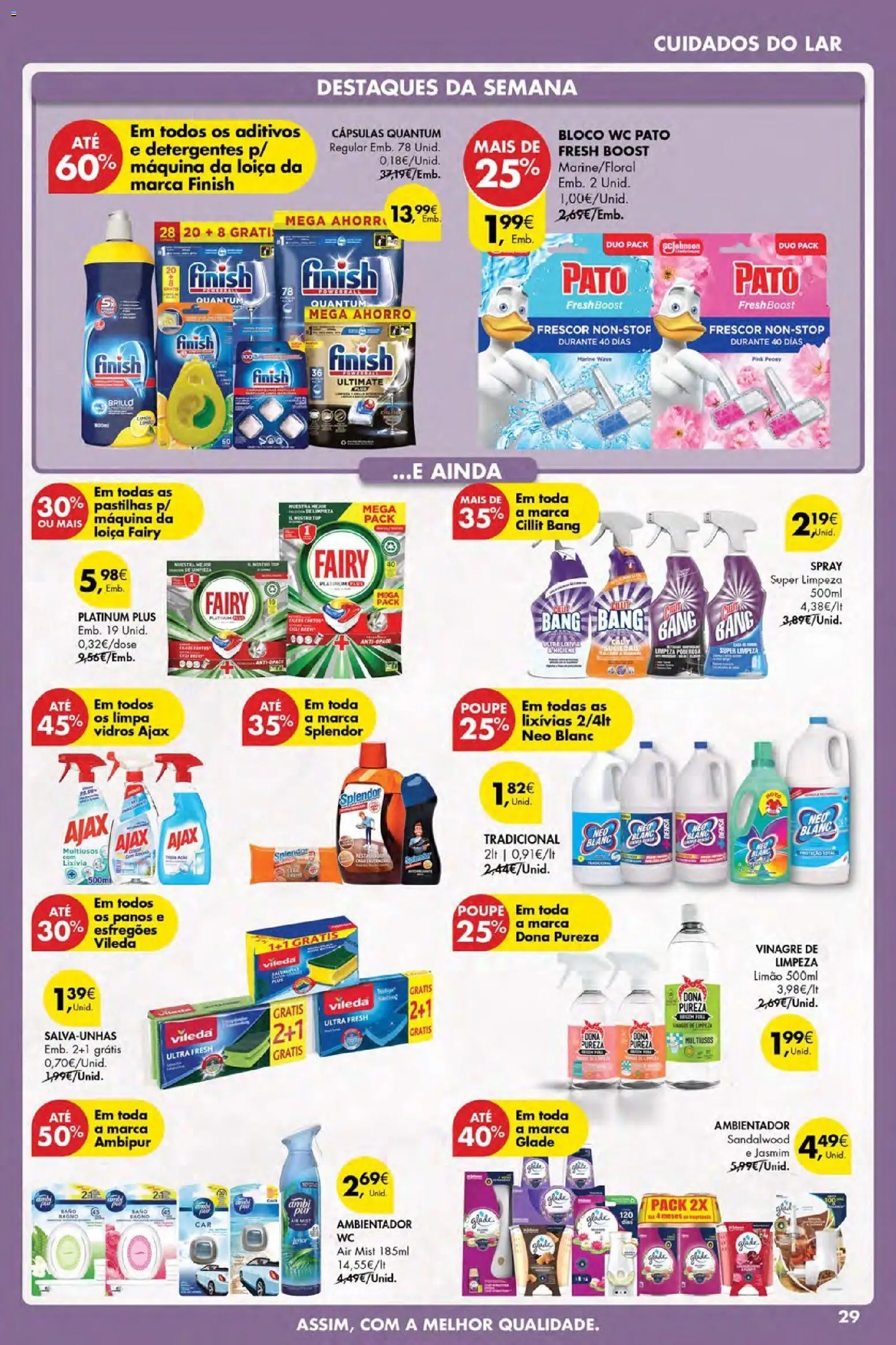 Pingo Doce Poupe Esta Semana Açores │ válido de 19.03.2026 | Página: 29 | Produtos: Vinagre, Esfregão, Top