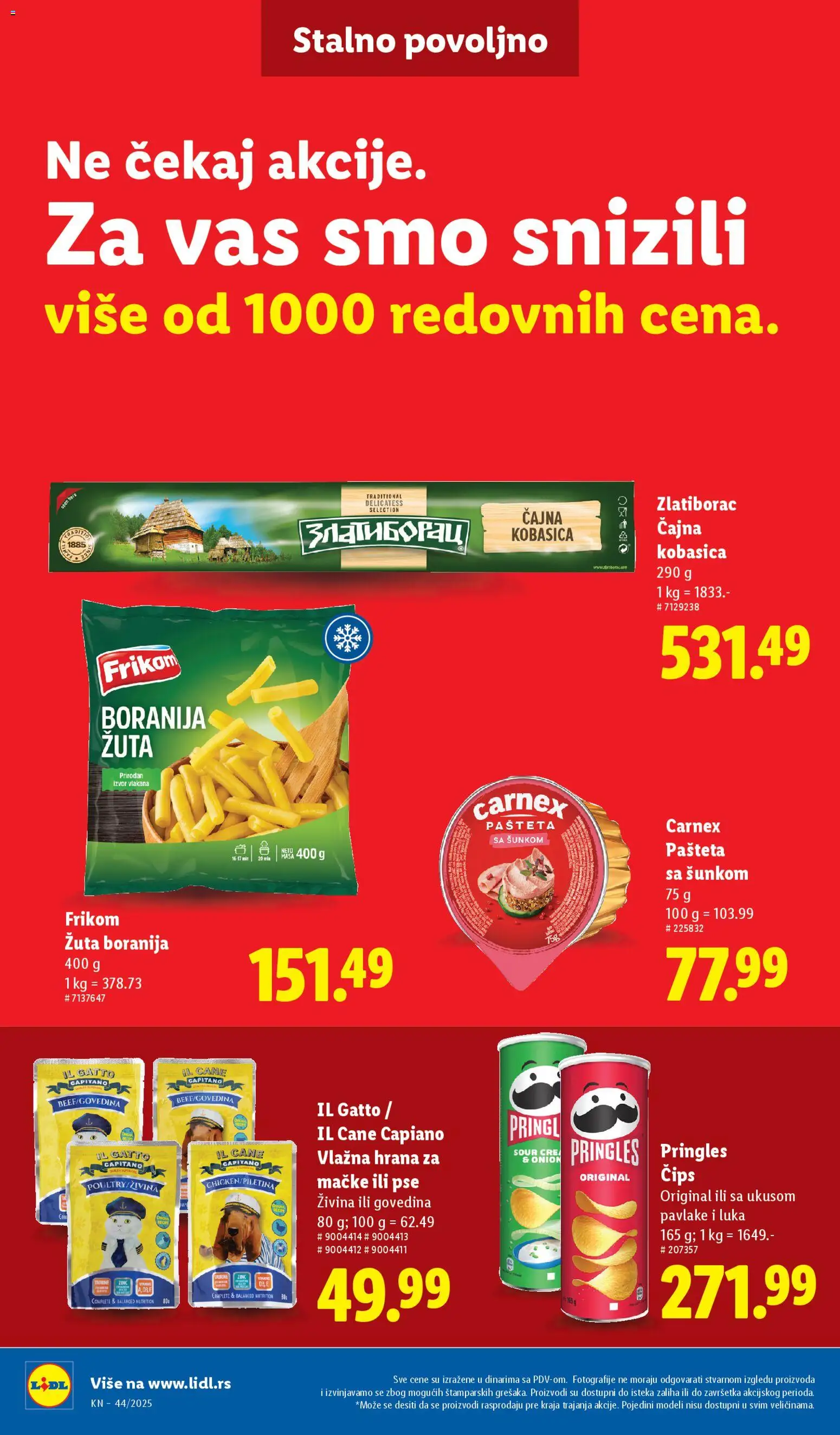 Lidl katalog - važi od 30.10.2025 | Strana: 24 | Proizvode: Boranija, Hrana za mačke, Kobasica, Pašteta