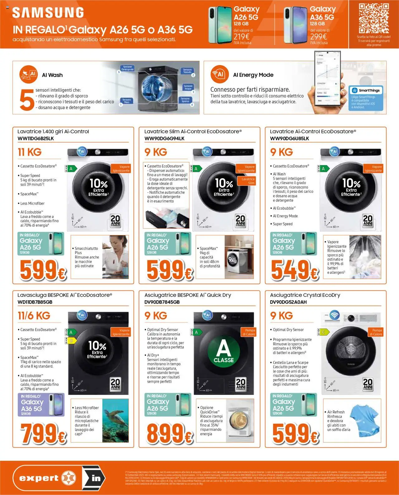 Volantino Ipercoop del 28.08.2025 | Pagina: 11 | Prodotti: Abiti, Lavatrice, Data, Samsung