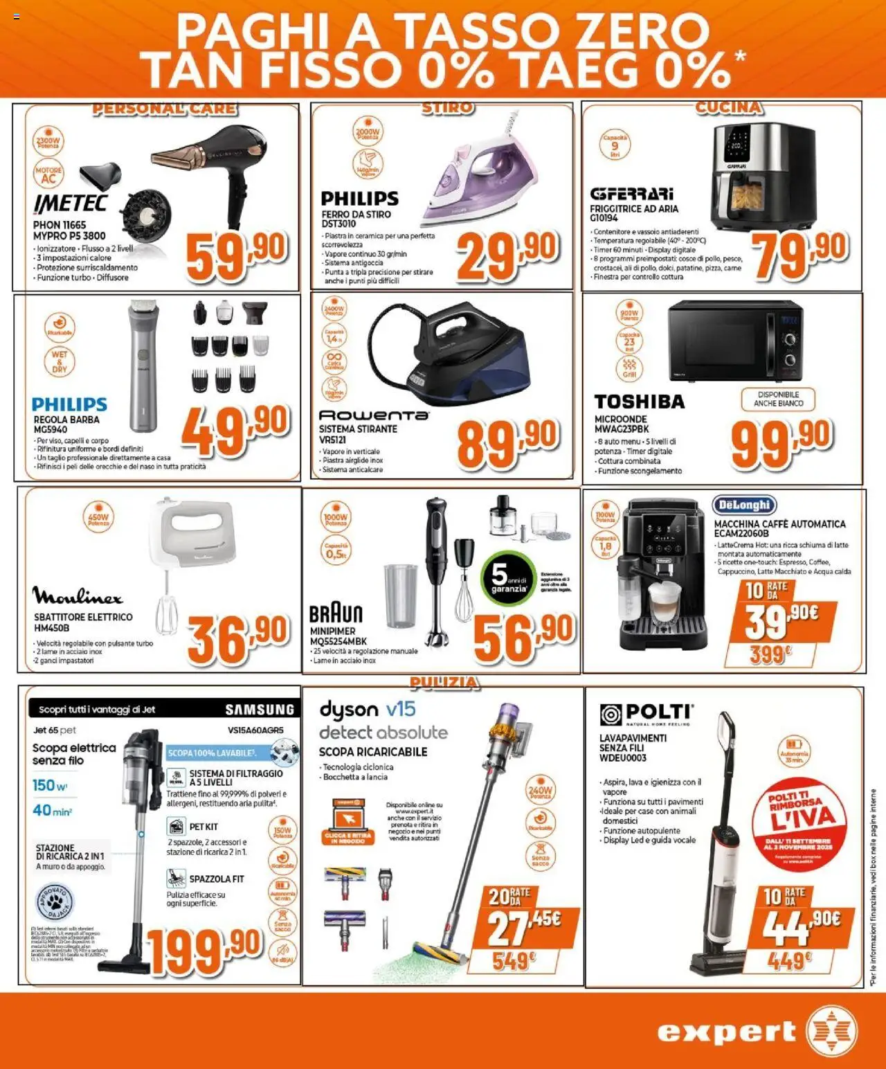 Volantino Expert del 25.09.2025 | Pagina: 15 | Prodotti: Spazzola, Friggitrice ad aria, Scopa, Samsung