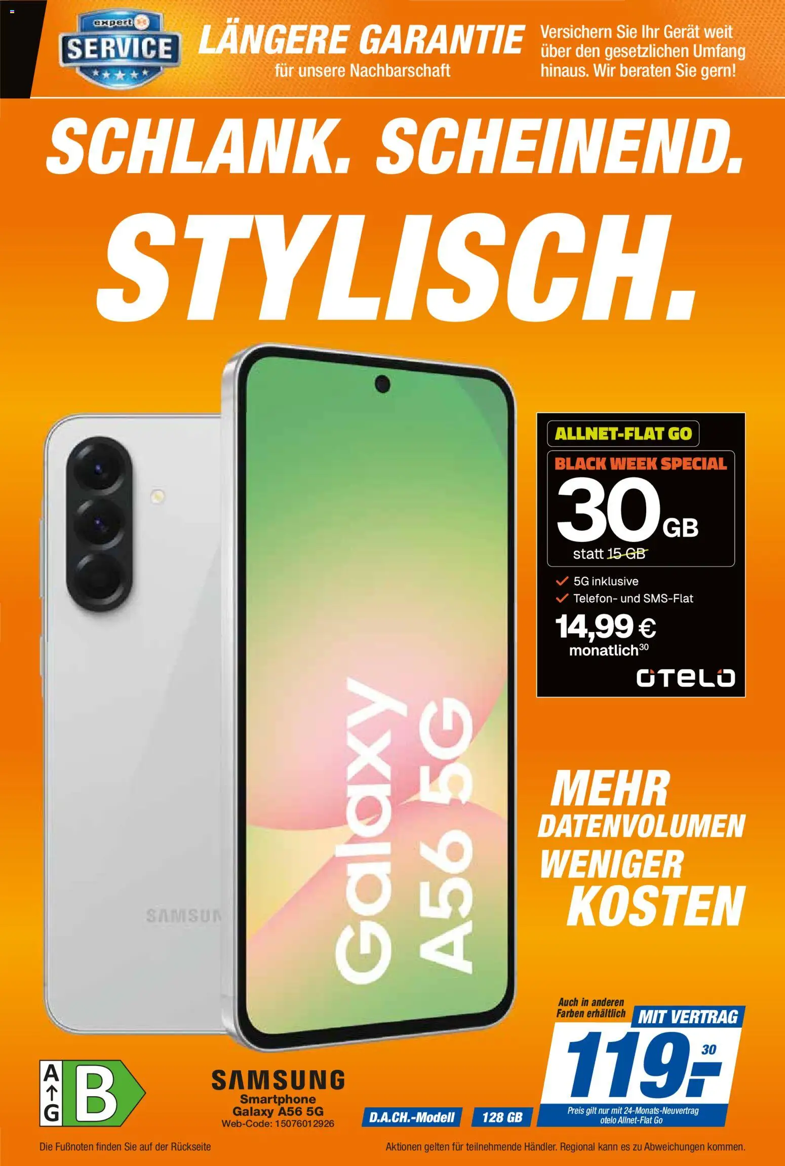 Expert - Black Weeks Smartphone-highlights – gültig ab 22.11.2025 | Seite: 13 | Produkte: Samsung, Telefon, Smartphone