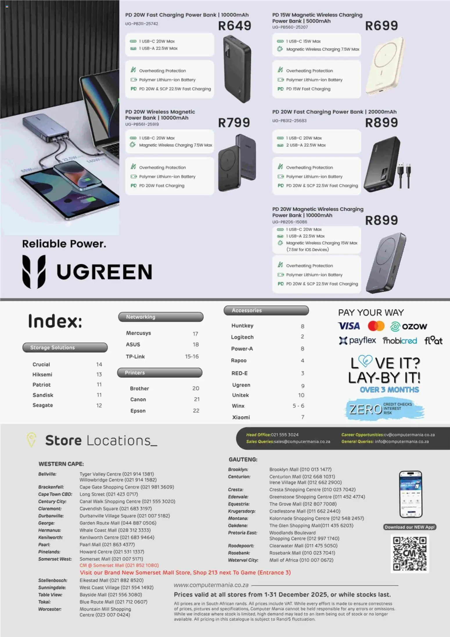 New Computer Mania catalogue – valid from 01.12.2025 | Page: 2 | Products: Computer, Table, Battery, Gate