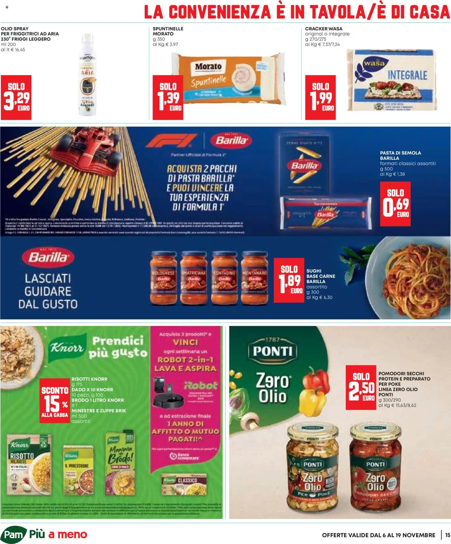 Volantino Panorama del 06.11.2025 | Pagina: 15 | Prodotti: Minestrone, Olio, Pasta, Pomodori secchi