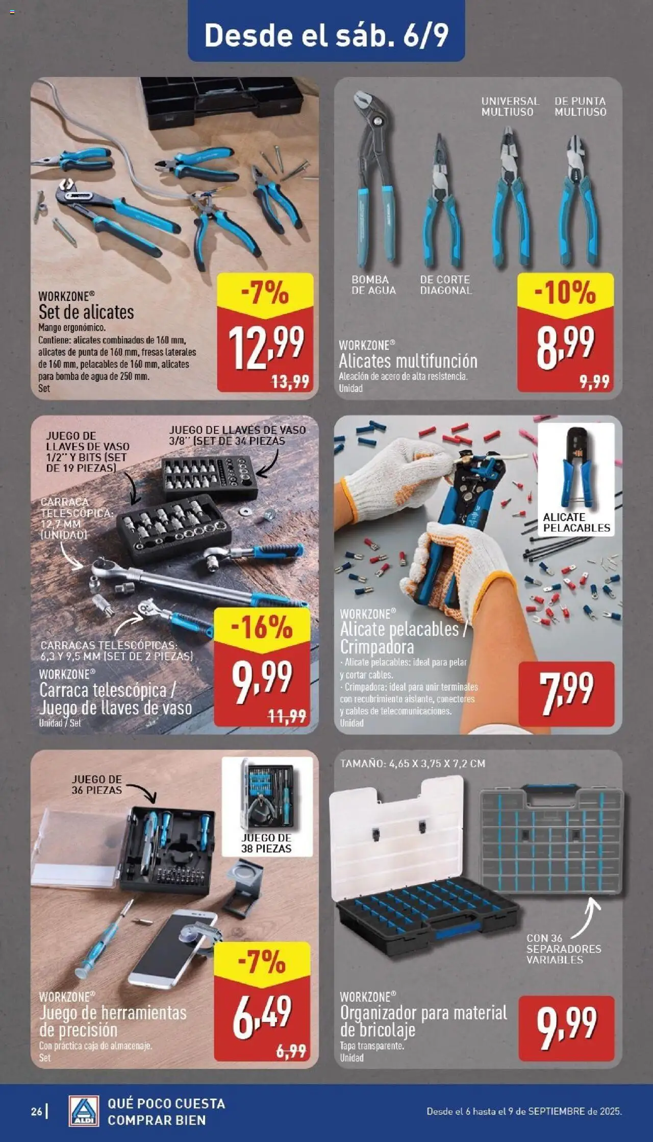 Aldi folleto Canarias │ válido desde el 01.09.2025 | Página: 26 | Productos: Organizador, Fresas, Ρούτερ, Caja