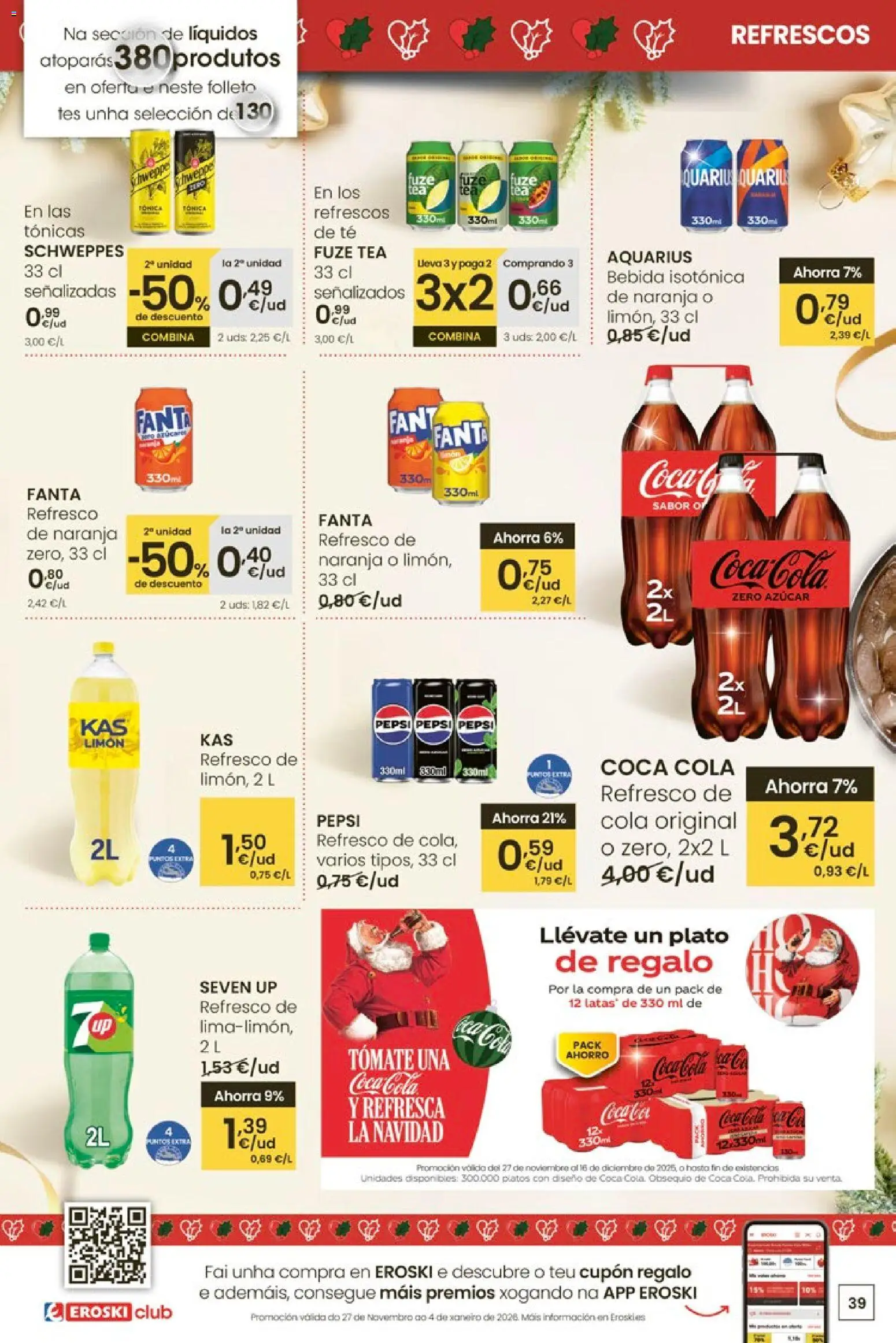 Eroski - Center │ válido desde el 27.11.2025 | Página: 39 | Productos: Σφουγγαρίστρα, Té