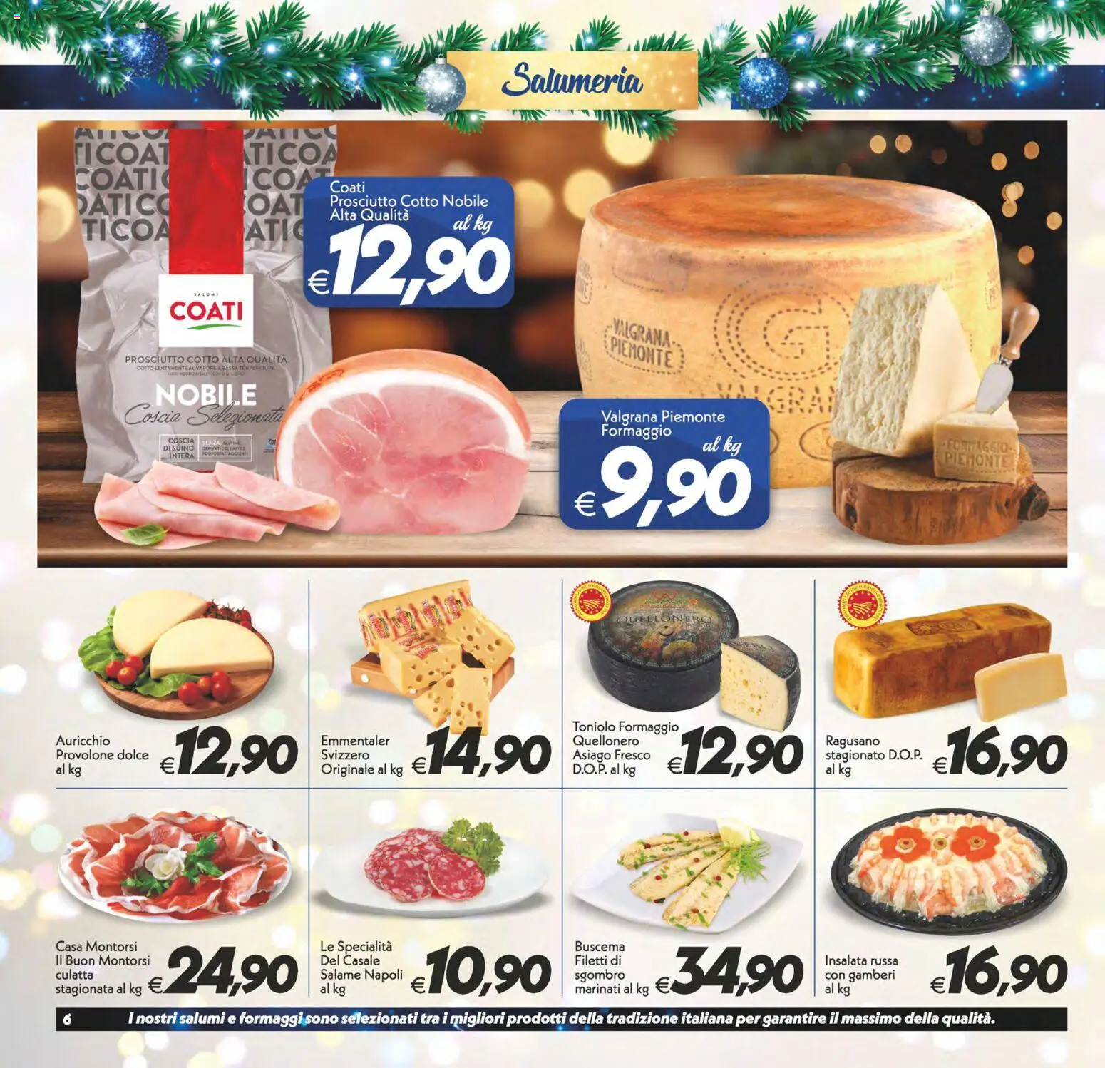 Volantino SuperConveniente del 27.12.2025 | Pagina: 6 | Prodotti: Prosciutto Cotto, Gamberi, Suino, Sgombro