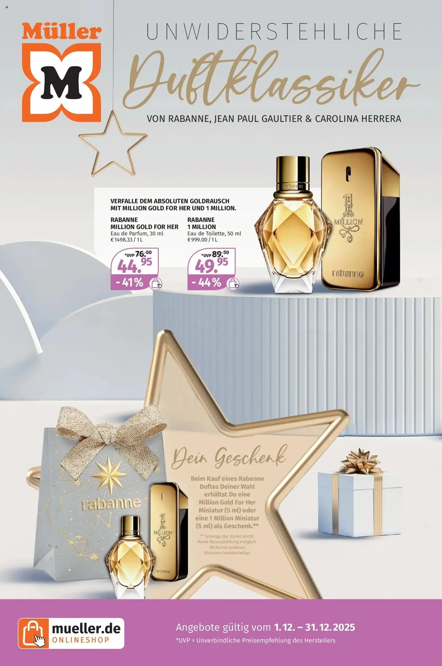 Müller - Unwiderstehliche Duftklassiker – gültig ab 01.12.2025 | Seite: 1