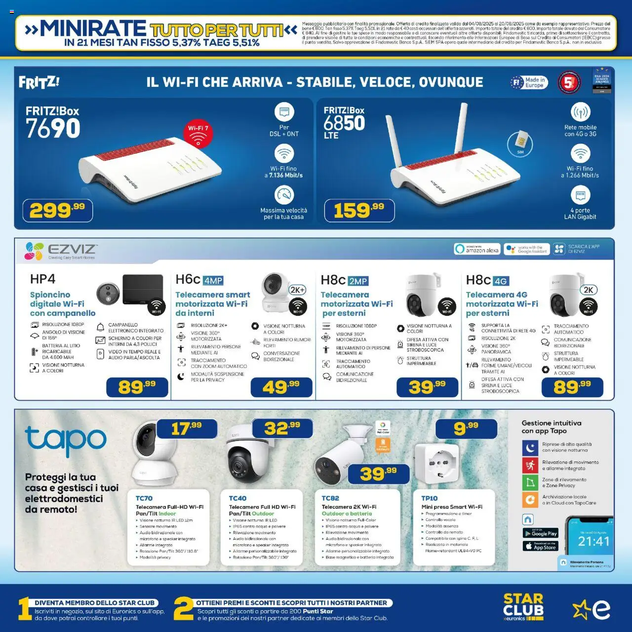 Volantino Euronics del 04.08.2025 | Pagina: 14 | Prodotti: Acqua, PC, Audio, Presa