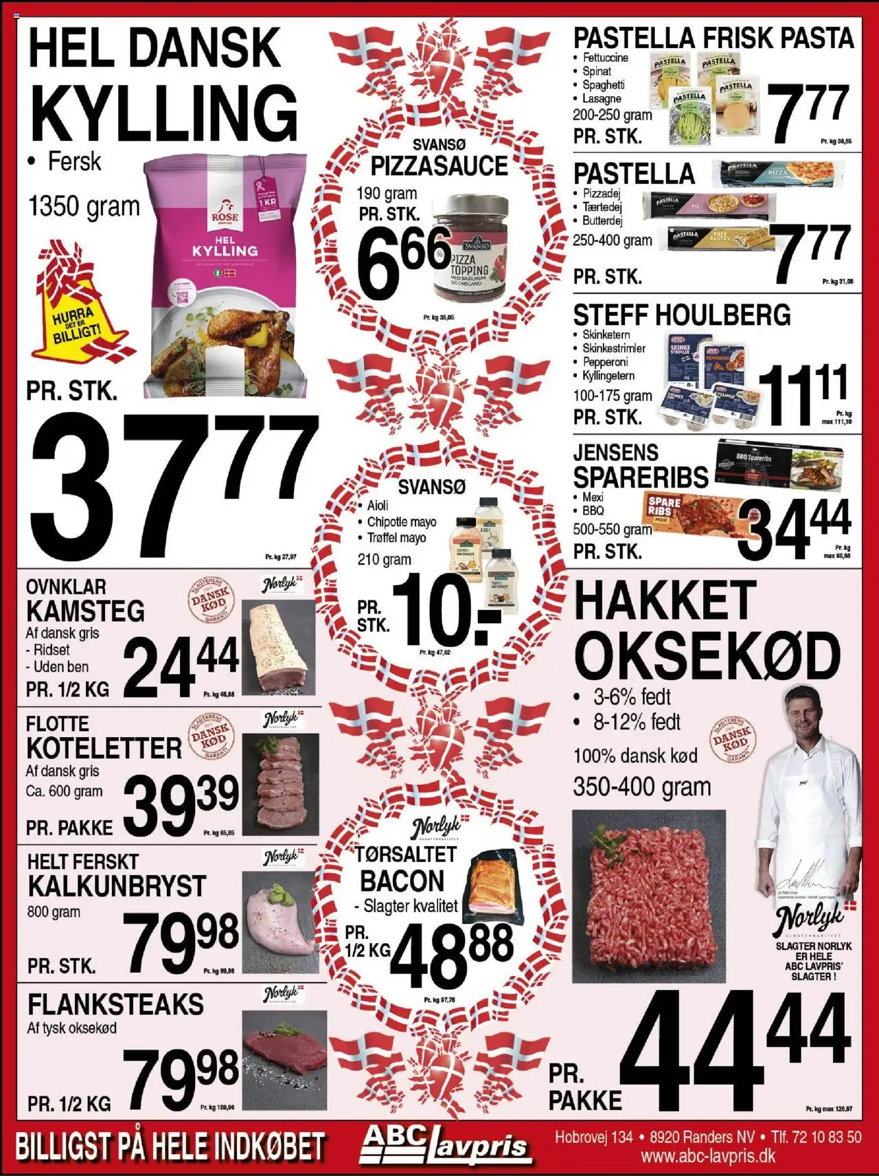 Abc Lavpris tilbudsavis – gyldig fra 03.09.2025 | Side: 3 | Produkter: Butterdej, Skinke, Pasta, Bacon