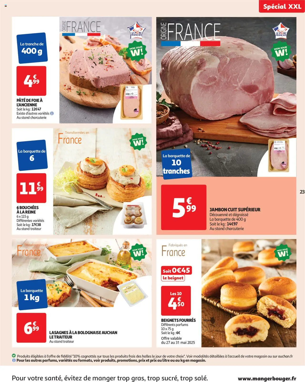 | Page: 23 | Produits: Lasagnes, Jambon, Porc