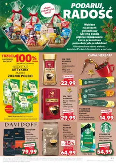Pogląd oferty "Kaufland gazetka" - ważna od 17.12.2025 | Strona: 43 | Produkty: Kawa ziarnista, Tchibo, Kawa, Melisa