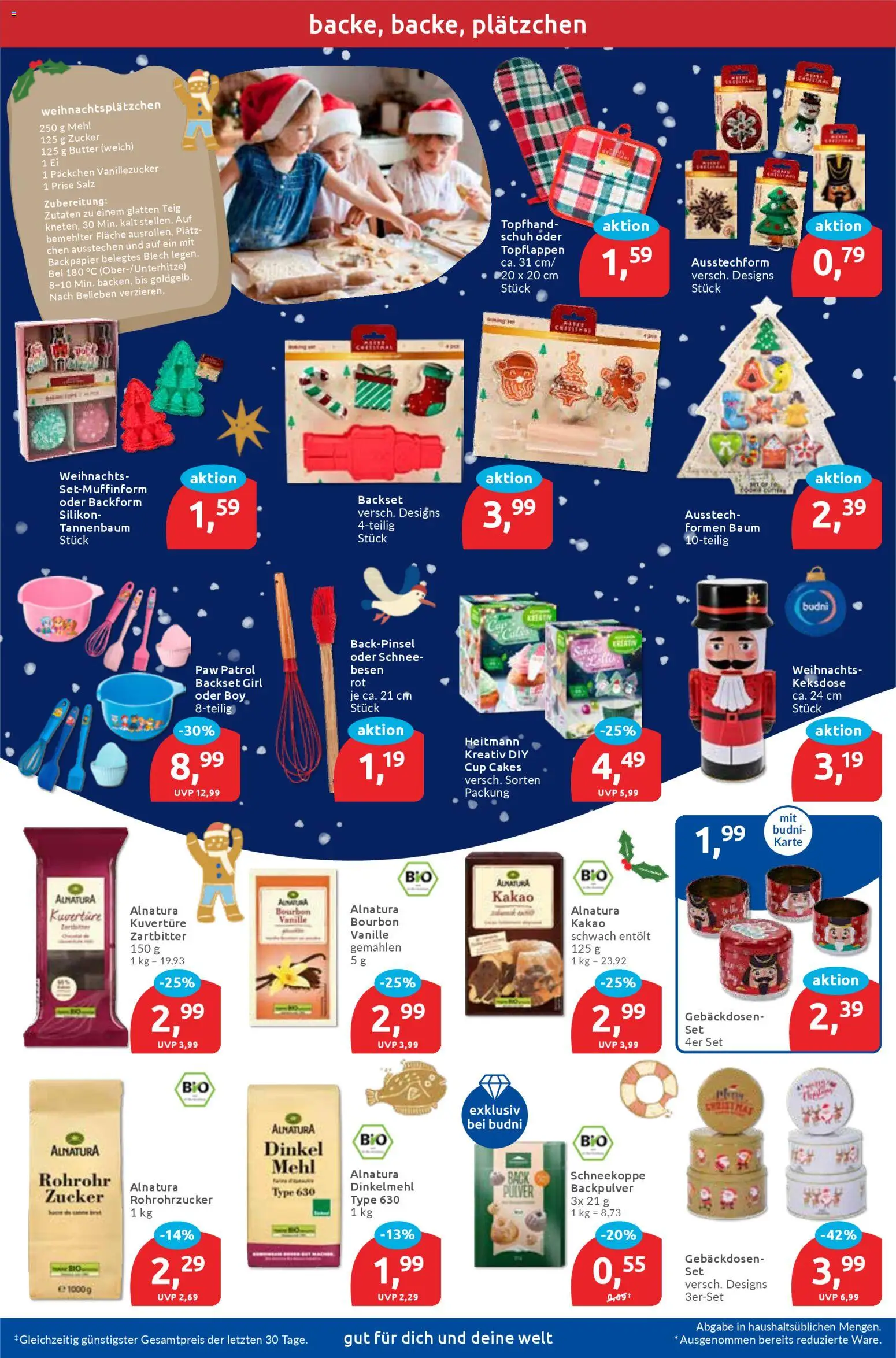 Budni Prospekt 	 – gültig ab 08.12.2025 | Seite: 7 | Produkte: Mehl, Butter, Zucker, Bourbon