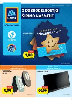 Hofer SI - Katalog - Pregled kataloga iz trgovine Hofer SI, vrijedi od 20.11.2025