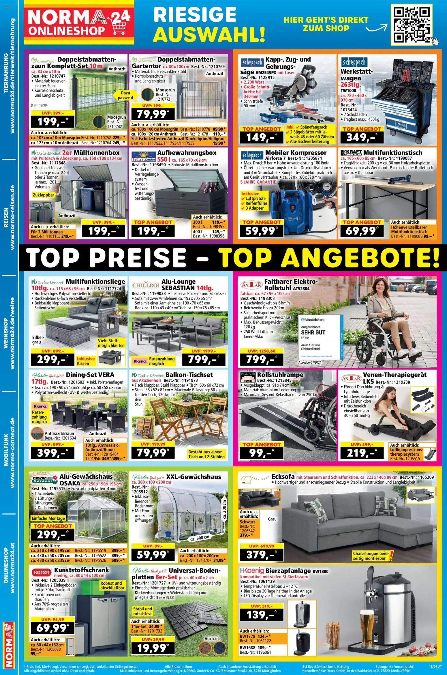 Norma Flugblatt gültig ab 27.04.2026 | Seite: 17 | Produkte: Wasser, Kissen, Stuhl, Bier