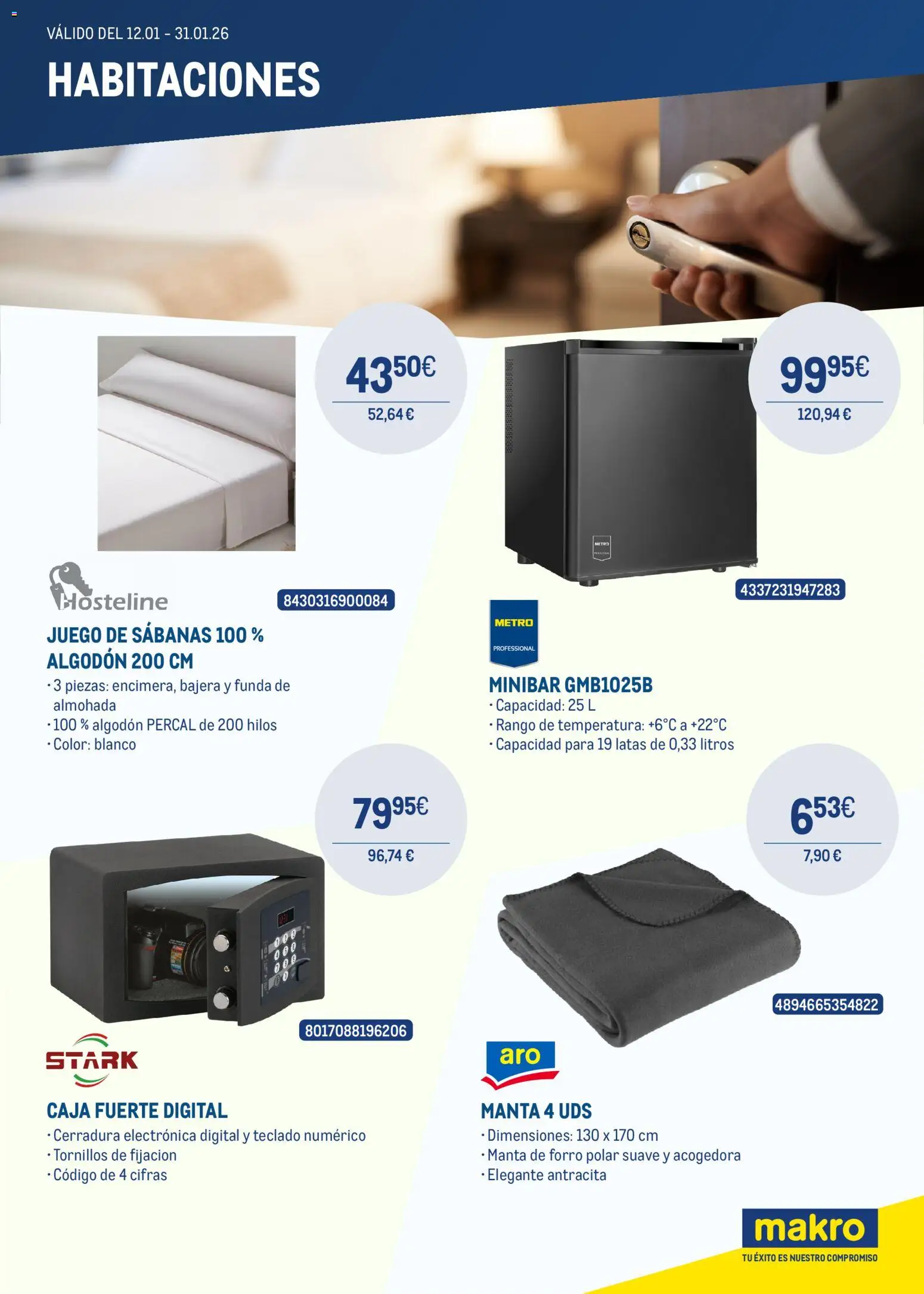 Makro catálogo │ válido desde el 12.01.2026 | Página: 2 | Productos: Juego de sábanas, Manta, Almohada, Caja
