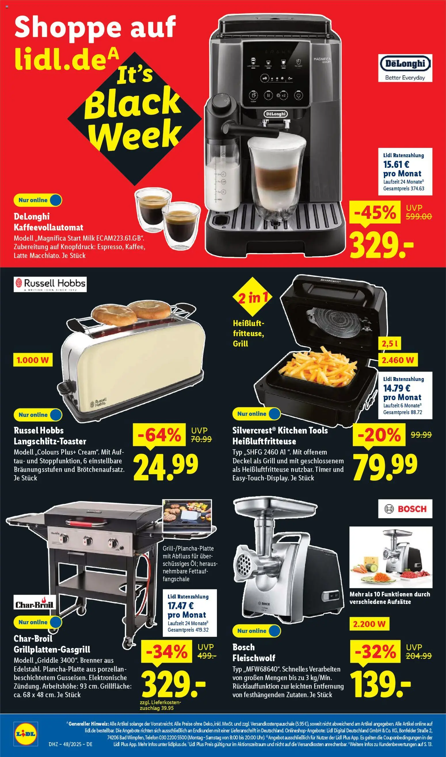 Lidl Prospekt Grimma – gültig ab 24.11.2025 | Seite: 30 | Produkte: Bosch, Grill, Kaffeevollautomat, Telefon