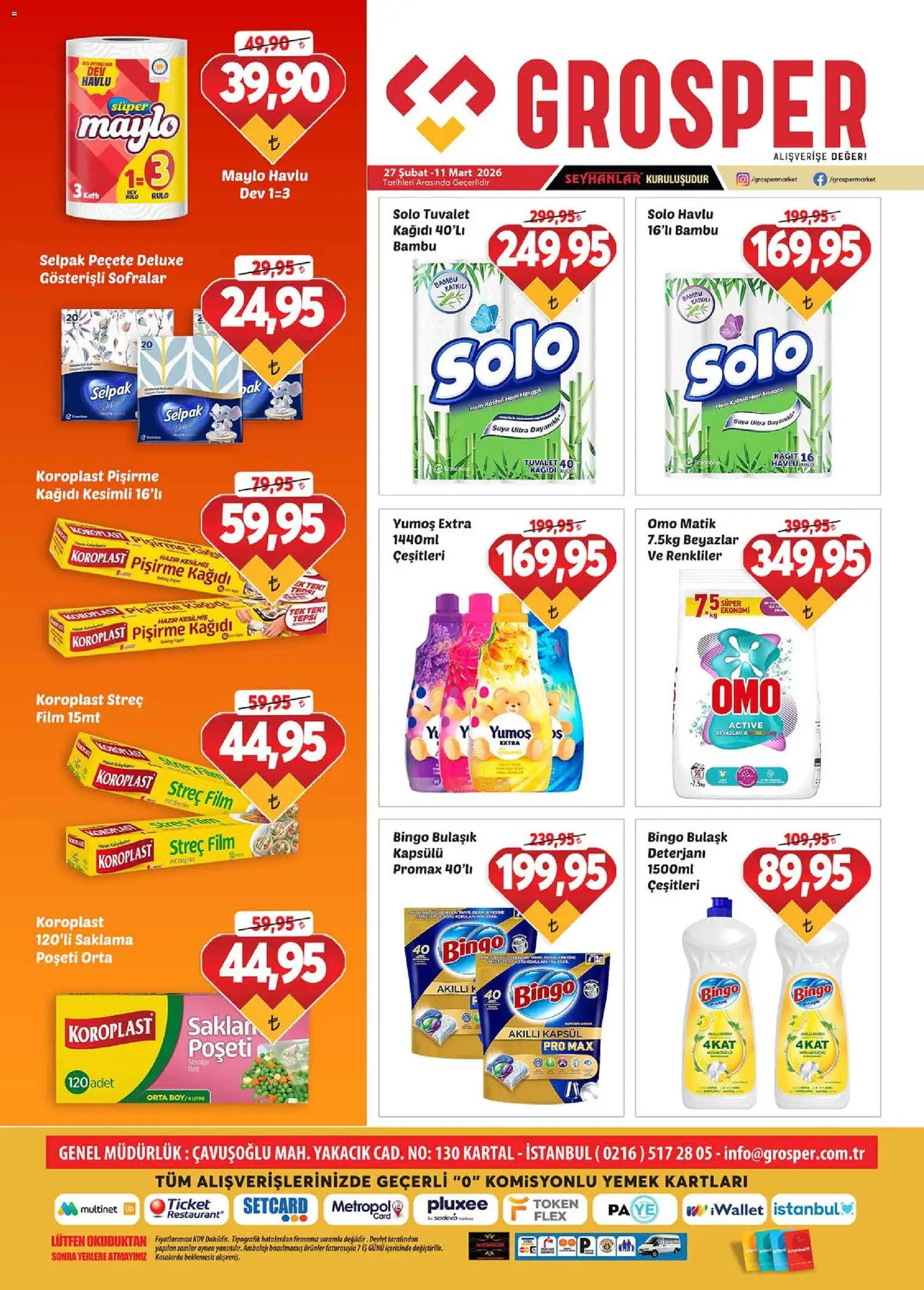 Grosper Katalog - 27.02.2026 tarihinden itibaren geçerlidir | Sayfa: 19 | Ürünler: Tuvalet, Tepsi