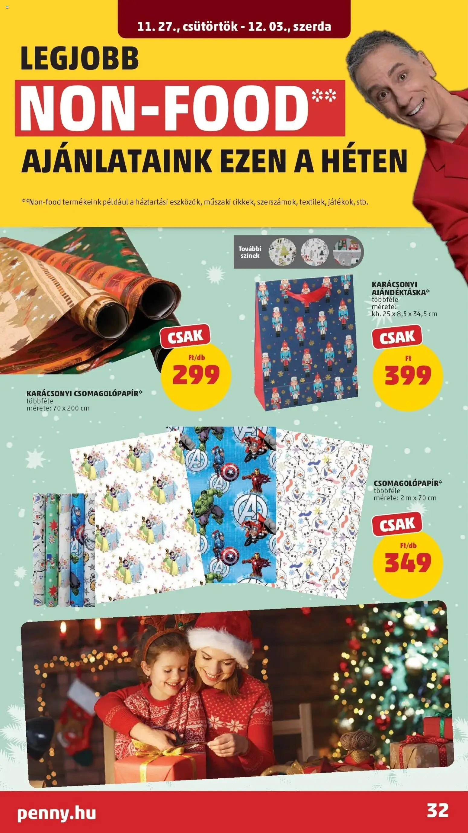 PENNY akciós ujság - amely érvényes a következő dátumtól: 26.11.2025 | Oldal: 32