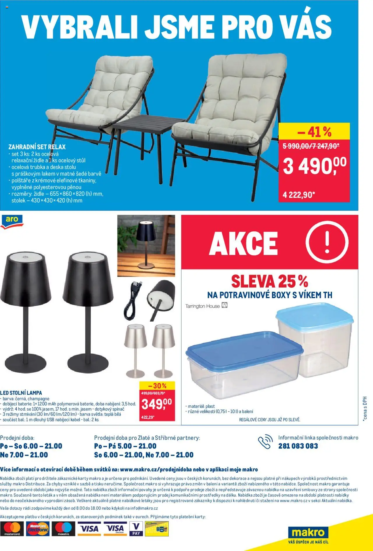 Makro leták - Spotřební zboží od 04.06.2025 | Strana: 8 | Produkty: Polštáře, USB, Karty, Trubka