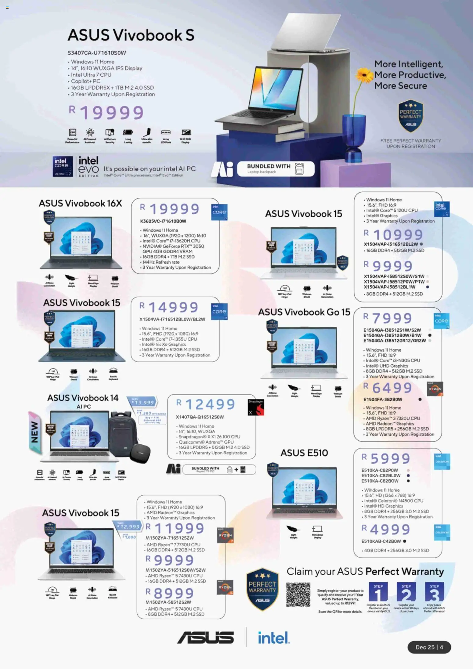 New Computer Mania catalogue – valid from 01.12.2025 | Page: 5 | Products: PC, Camera, Backpack, Laptop