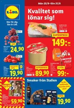 Lidl - erbjudanden - Förhandsvisning av reklamblad från butik Lidl aktuell från 25.08.2025
