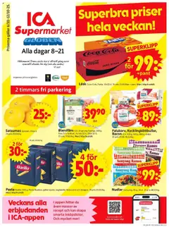 ICA Supermarket - Stockholm Globen - Förhandsvisning av reklamblad från butik ICA Supermarket aktuell från 06.10.2025