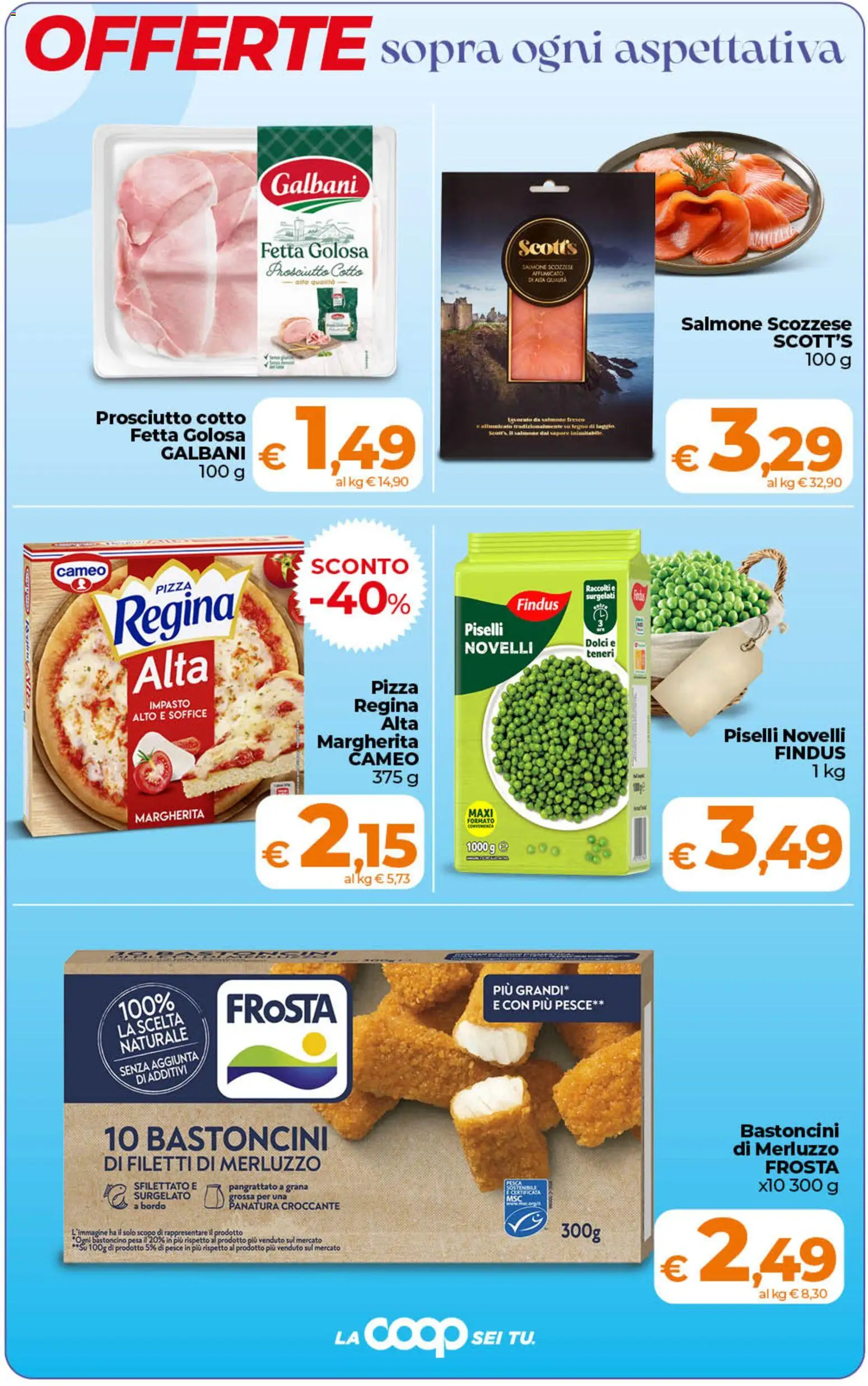 Volantino Ipercoop del 07.04.2026 | Pagina: 3 | Prodotti: Prosciutto Cotto, Salmone, Prosciutto, Piselli