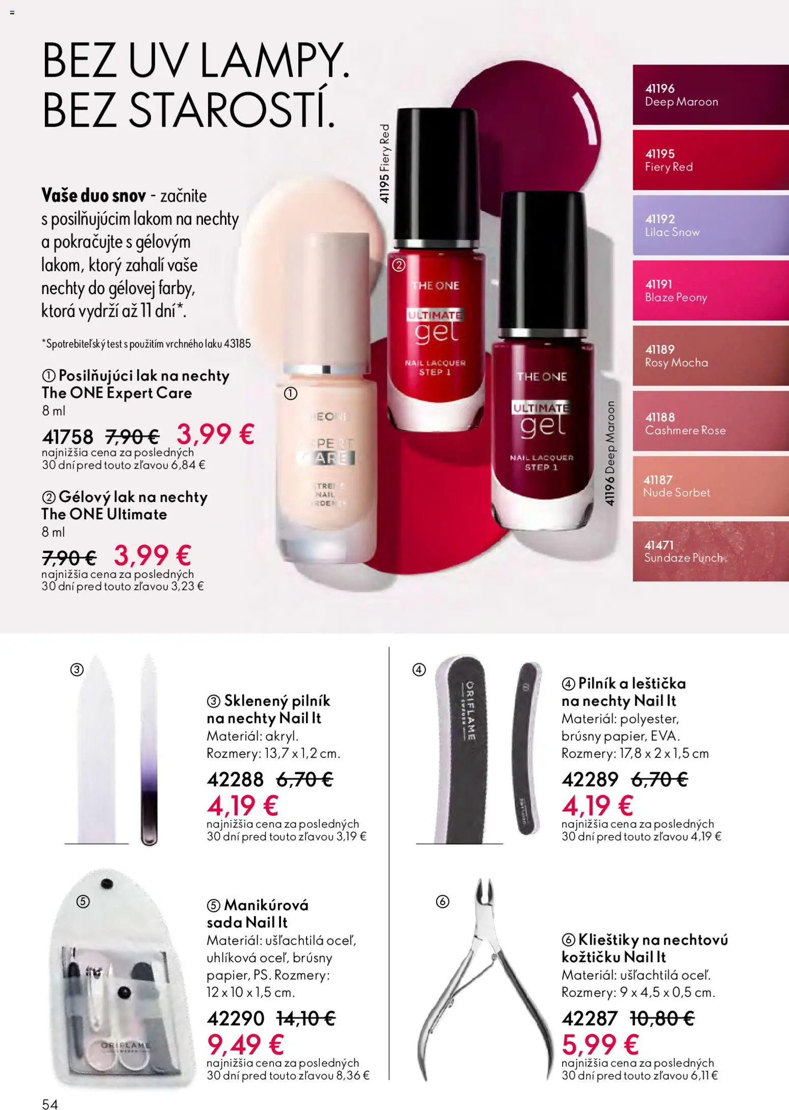 Nové Oriflame akcie – leták je platný od 11.02.2026 | Strana: 54 | Produkty: Sorbet, Lak na nechty