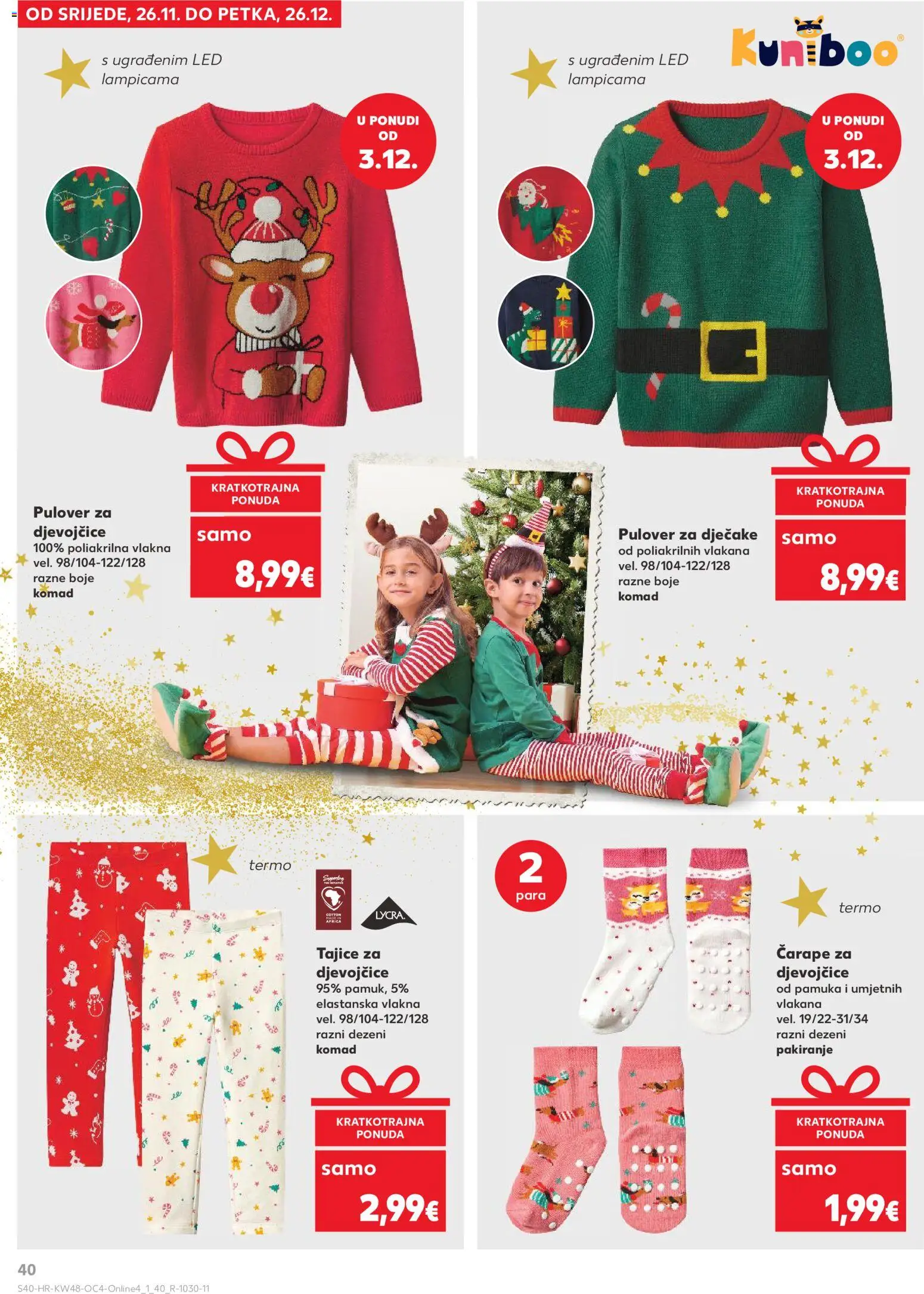 Kaufland katalog | vrijedi od 26.11.2025 | Stranica: 40 | Proizvodi: Čarape, Tajice