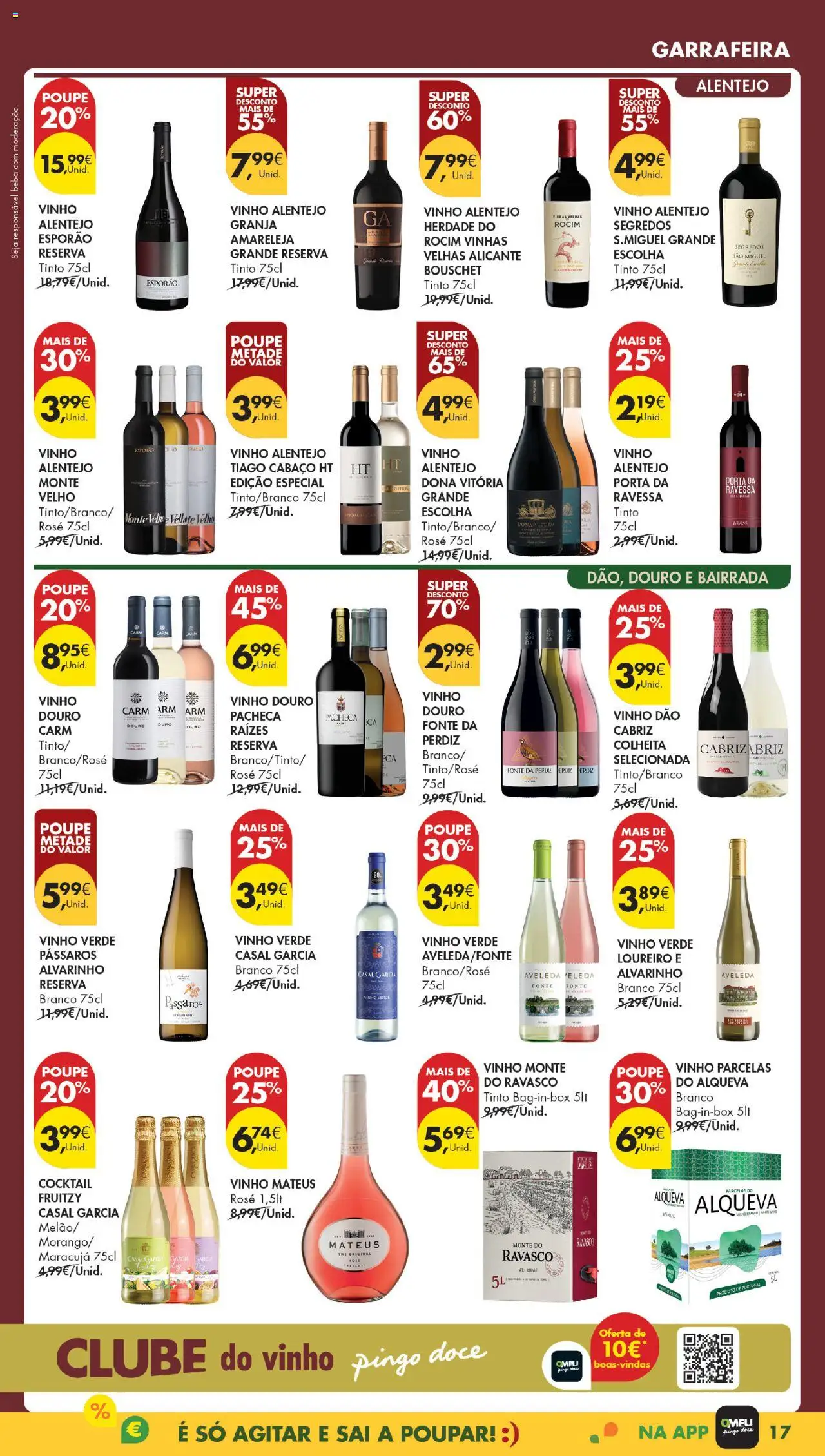 Pingo Doce Poupe Esta Semana Madeira │ válido de 19.08.2025 | Página: 17 | Produtos: Porta, Tinta, Vinho