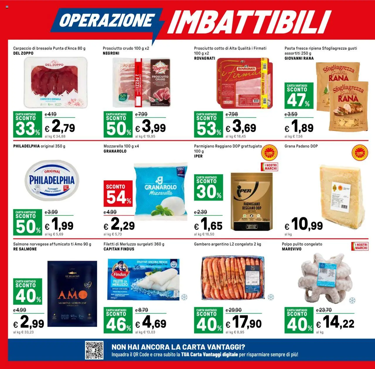 Volantino Iper del 24.08.2025 | Pagina: 2 | Prodotti: Prosciutto Cotto, Bresaola, Polpo, Pasta