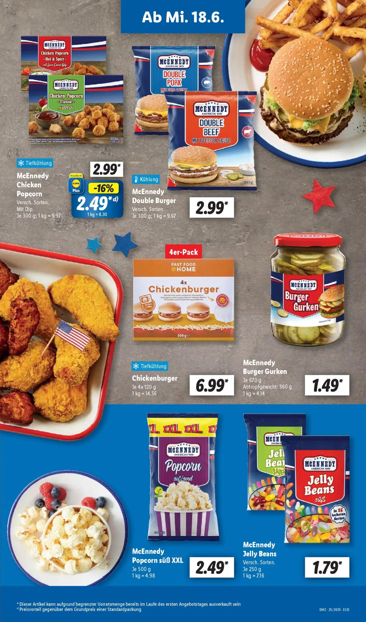 Lidl Prospekt 	 - gültig ab dem 16.06.2025 | Seite: 51 | Produkte: Burger, Pfeffer, Gurken